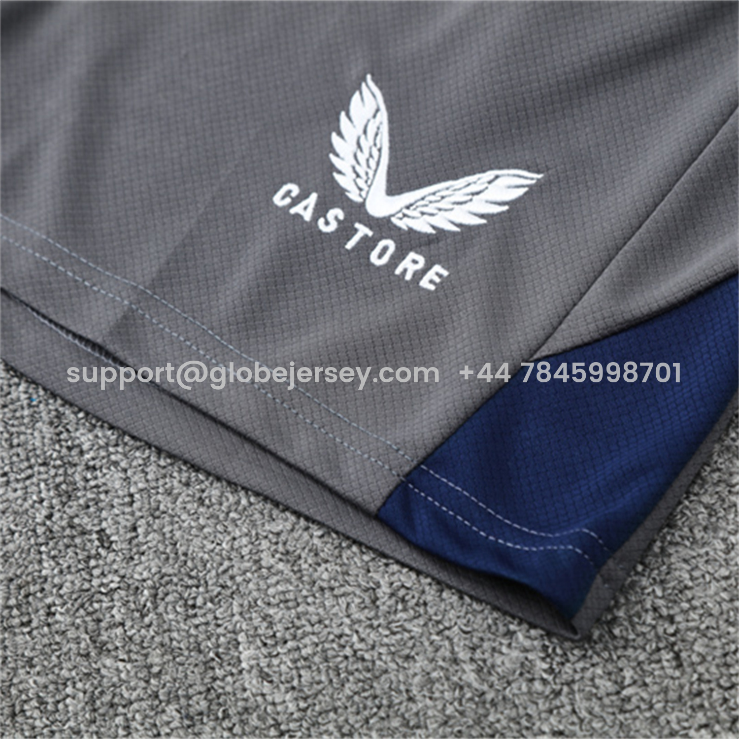 GlobeJersey-Feyenoord 25-26 Kids Short-Sleeve Training Set - Dark Gray Top & Dark Gray Shorts