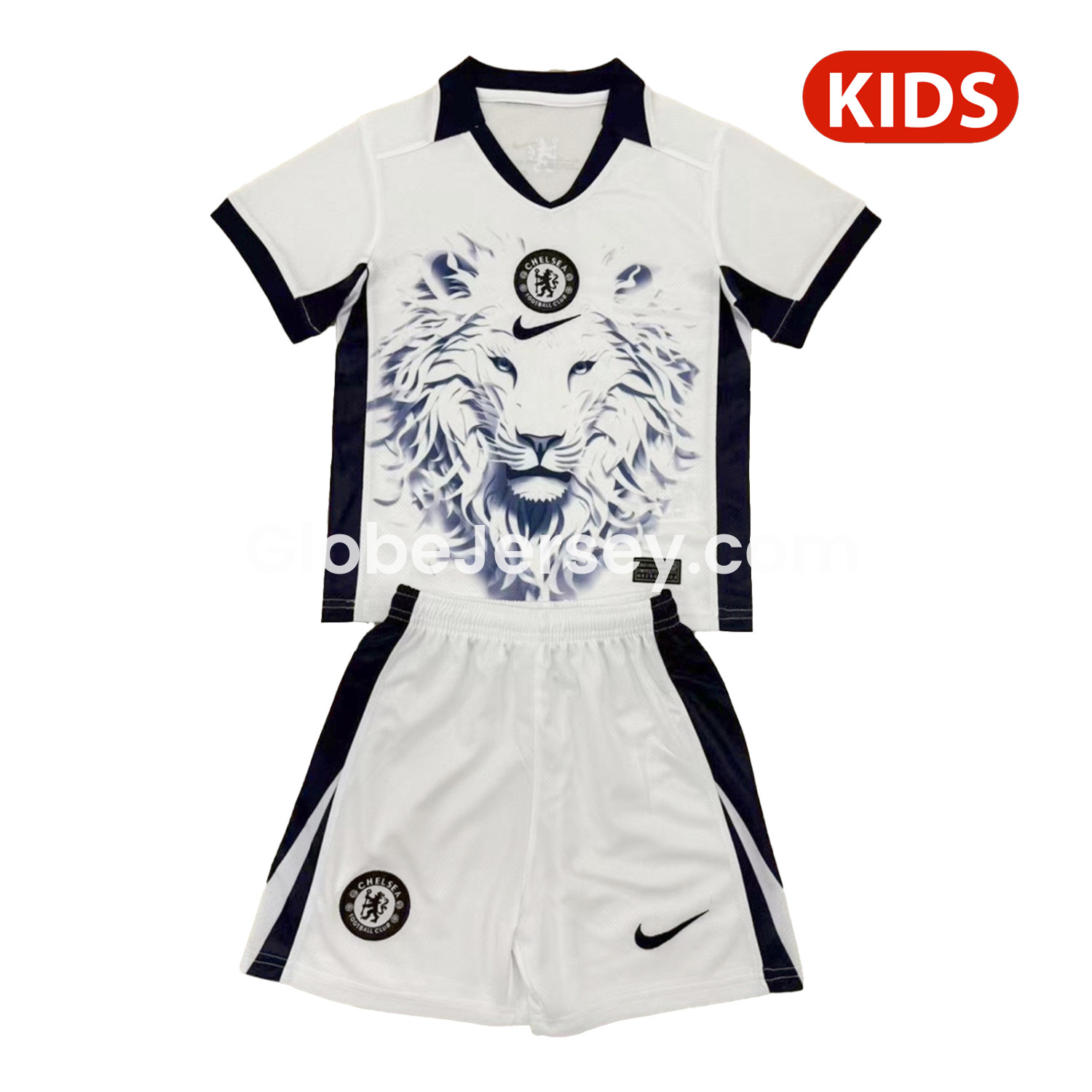 GlobeJersey-C.H.E.L.S.E.A 25-26 White Lion Concept Kids Kit