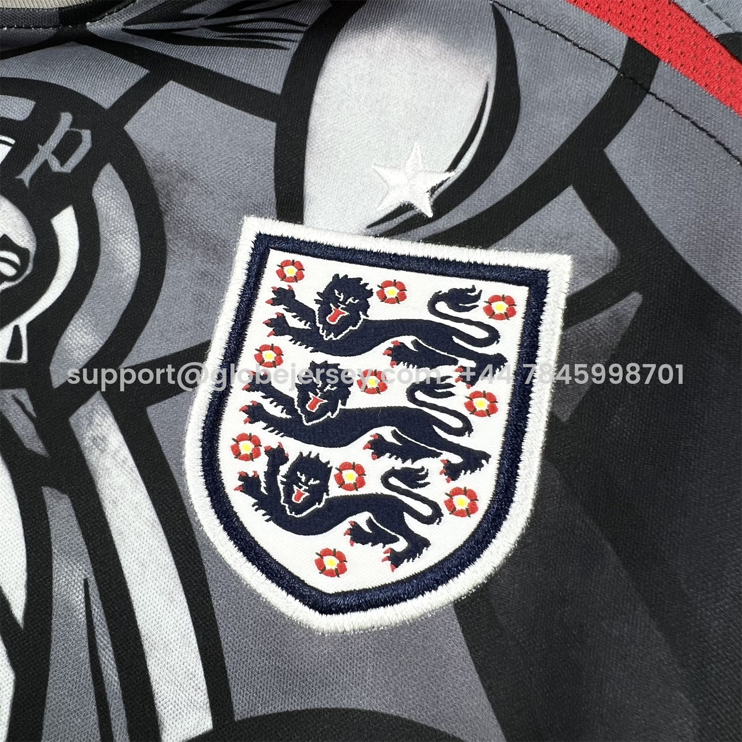 GlobeJersey-England 2026 World Cup Palace Black And Gray Special Jersey - Fans Version