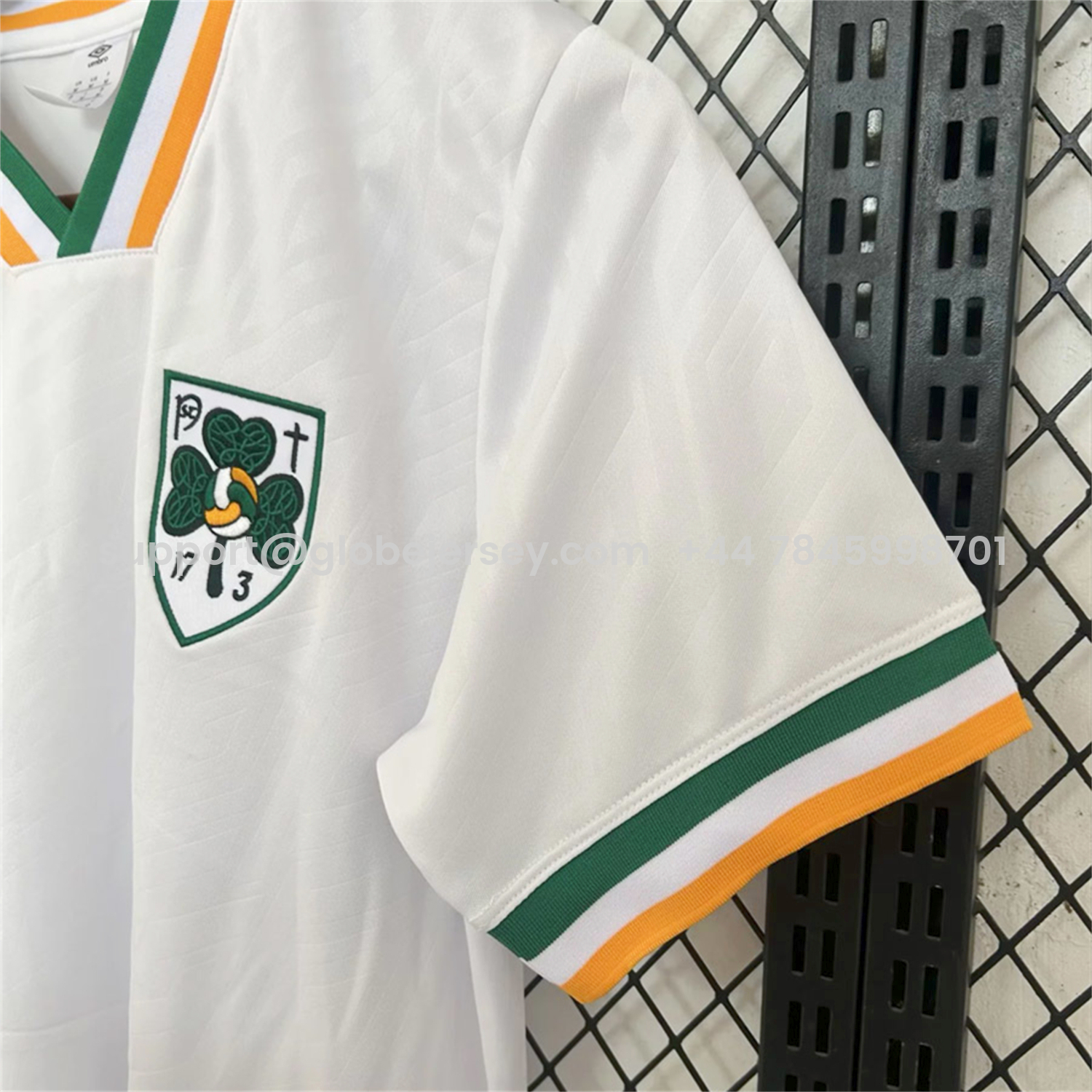 GlobeJersey-Ireland 2026 St. Patrick's Day White Jersey - Fans Version