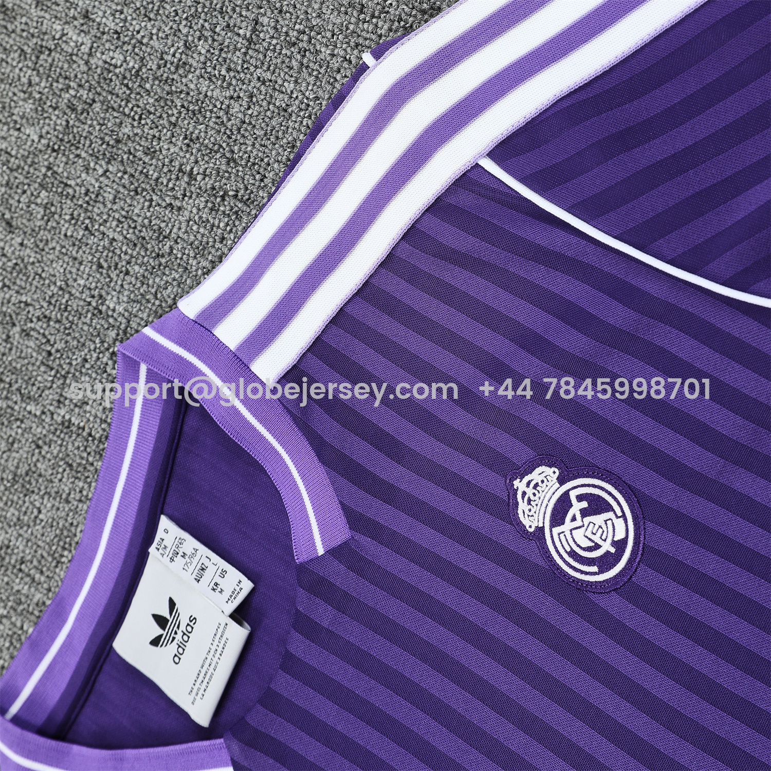 GlobeJersey-Real Madrid 25-26 Short-Sleeve Training Set - Pure Purple Top & Purple Shorts
