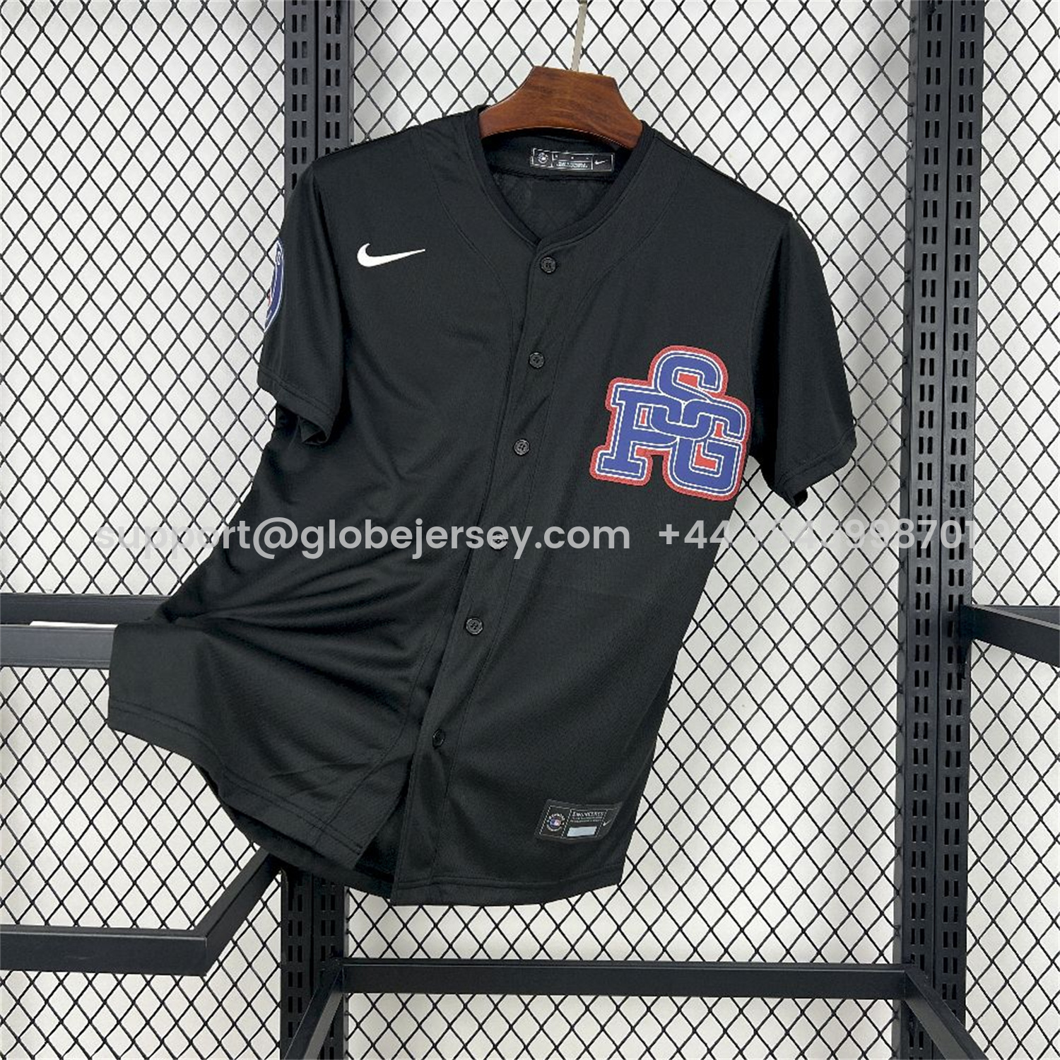 GlobeJersey-Paris Saint-Germain PSG 25-26 Black Limited Baseball Jersey