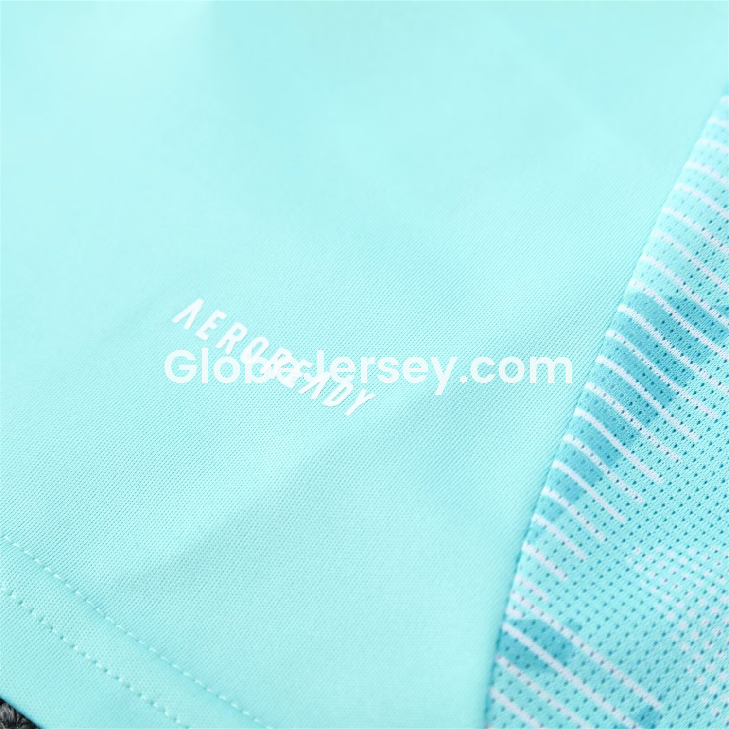 GlobeJersey-Flamengo 25-26 Short-Sleeve Kids Training Set - Light Blue With Royal Blue