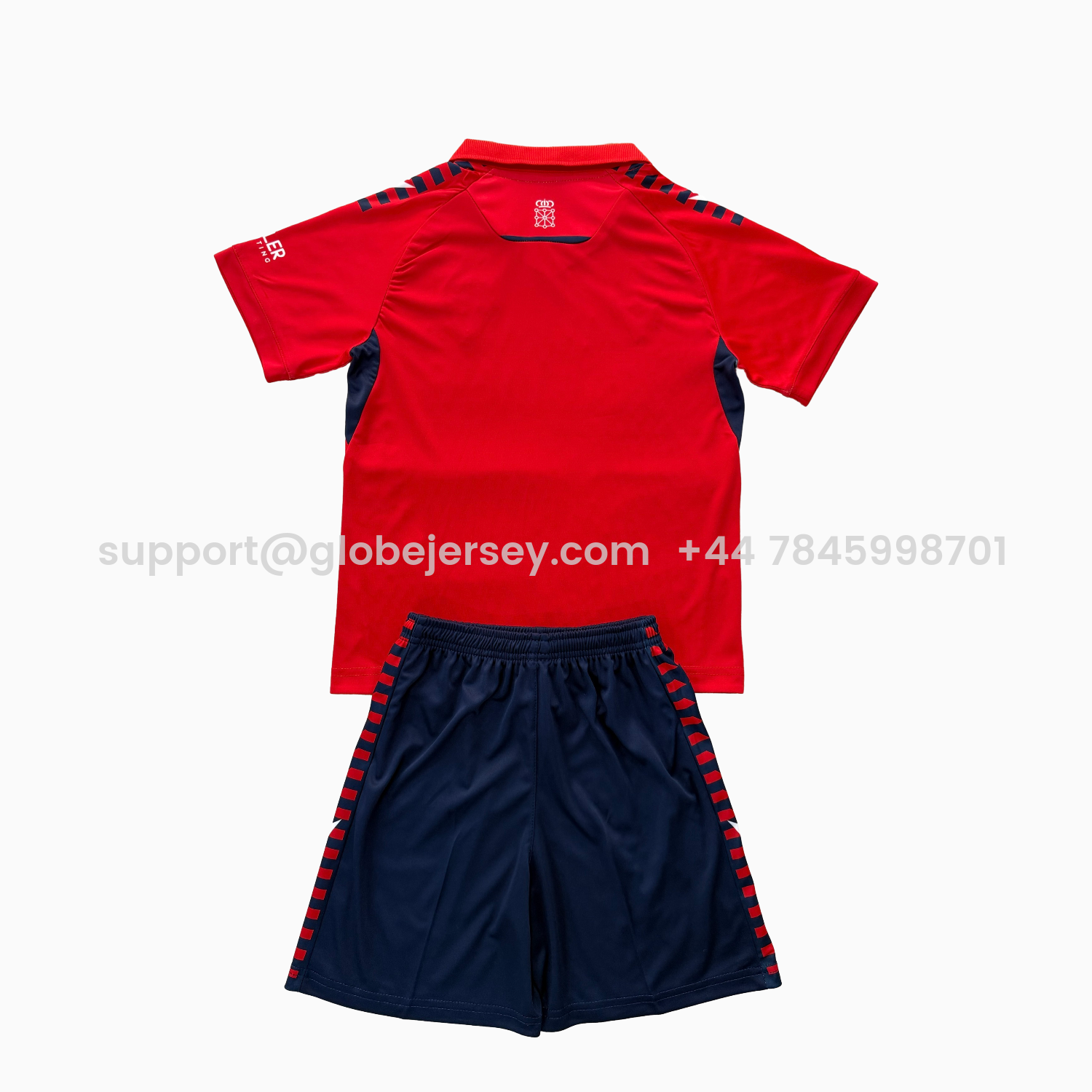 GlobeJersey-Osasuna 25-26 Home Men's Adult Jersey Set - Fans Version
