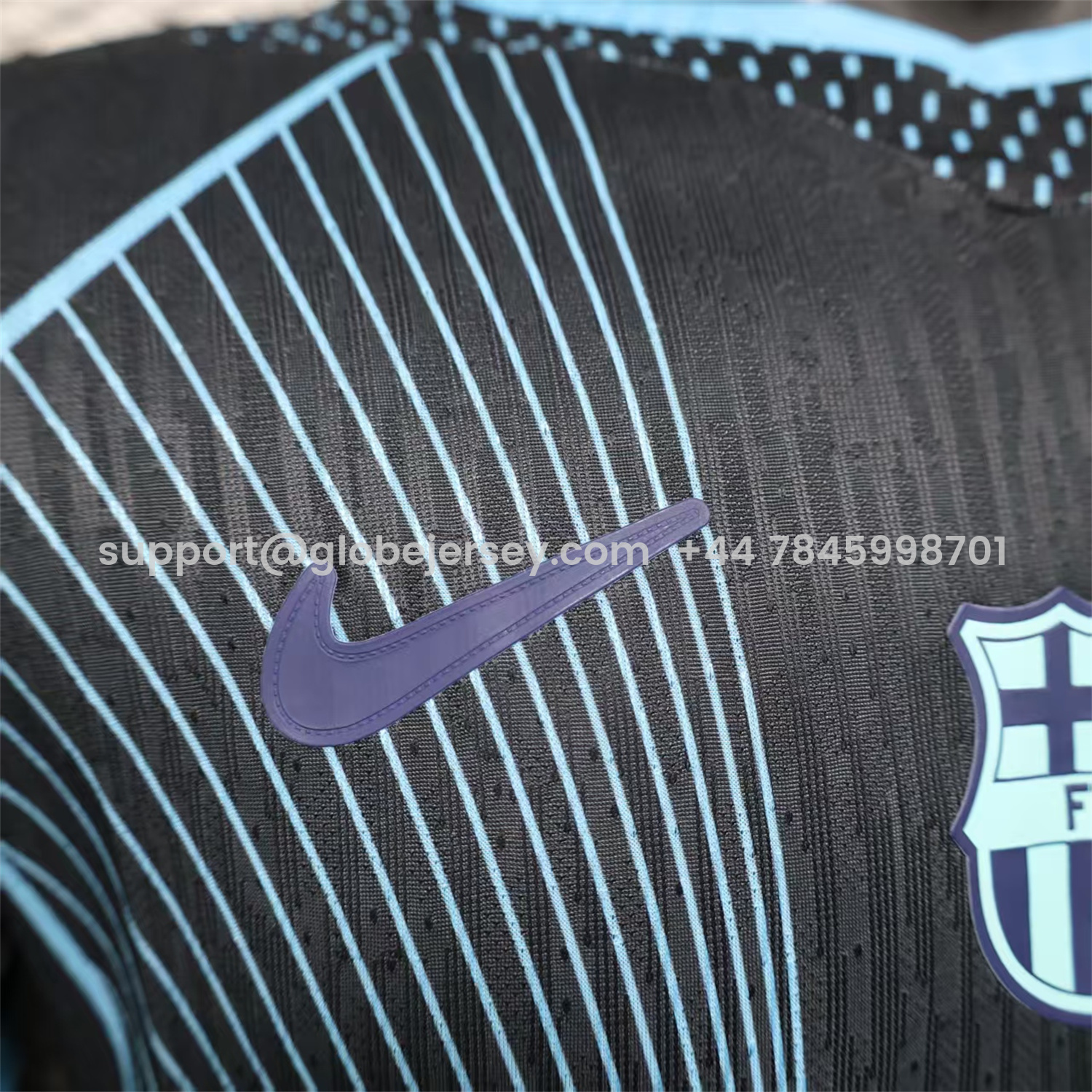 GlobeJersey-Barcelona 25-26 T90 Black Special Jersey - Player Version
