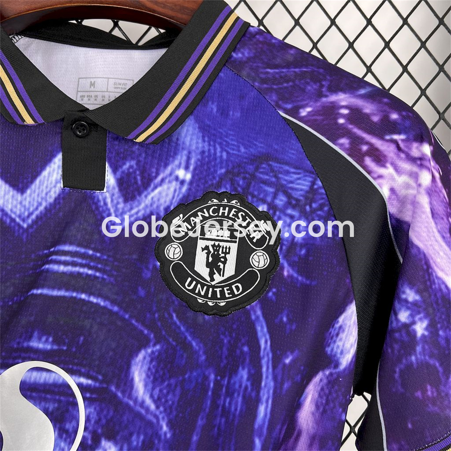 GlobeJersey-Manchester United 25-26 Blue and Purple Premier League Championship Trophy Special Edition Jersey - Fans Version