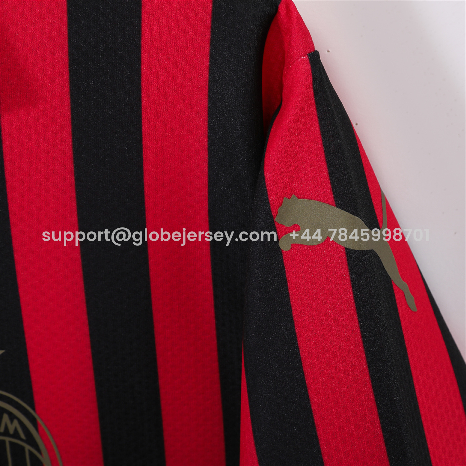GlobeJersey-Retro AC Milan 2019 120th Anniversary Home Jersey