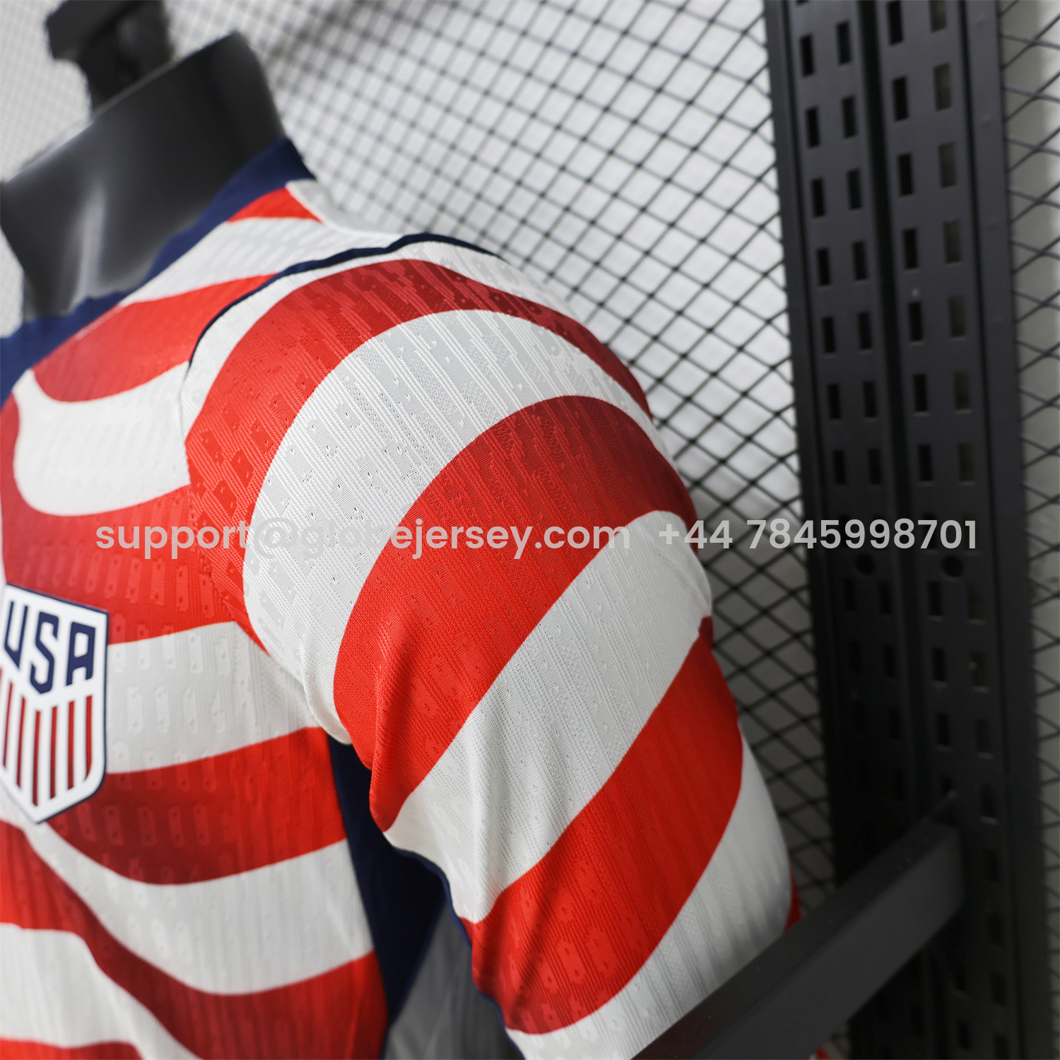 GlobeJersey-【Back Blank】United States USA 2026 Home Long Sleeves Jersey - Player Version