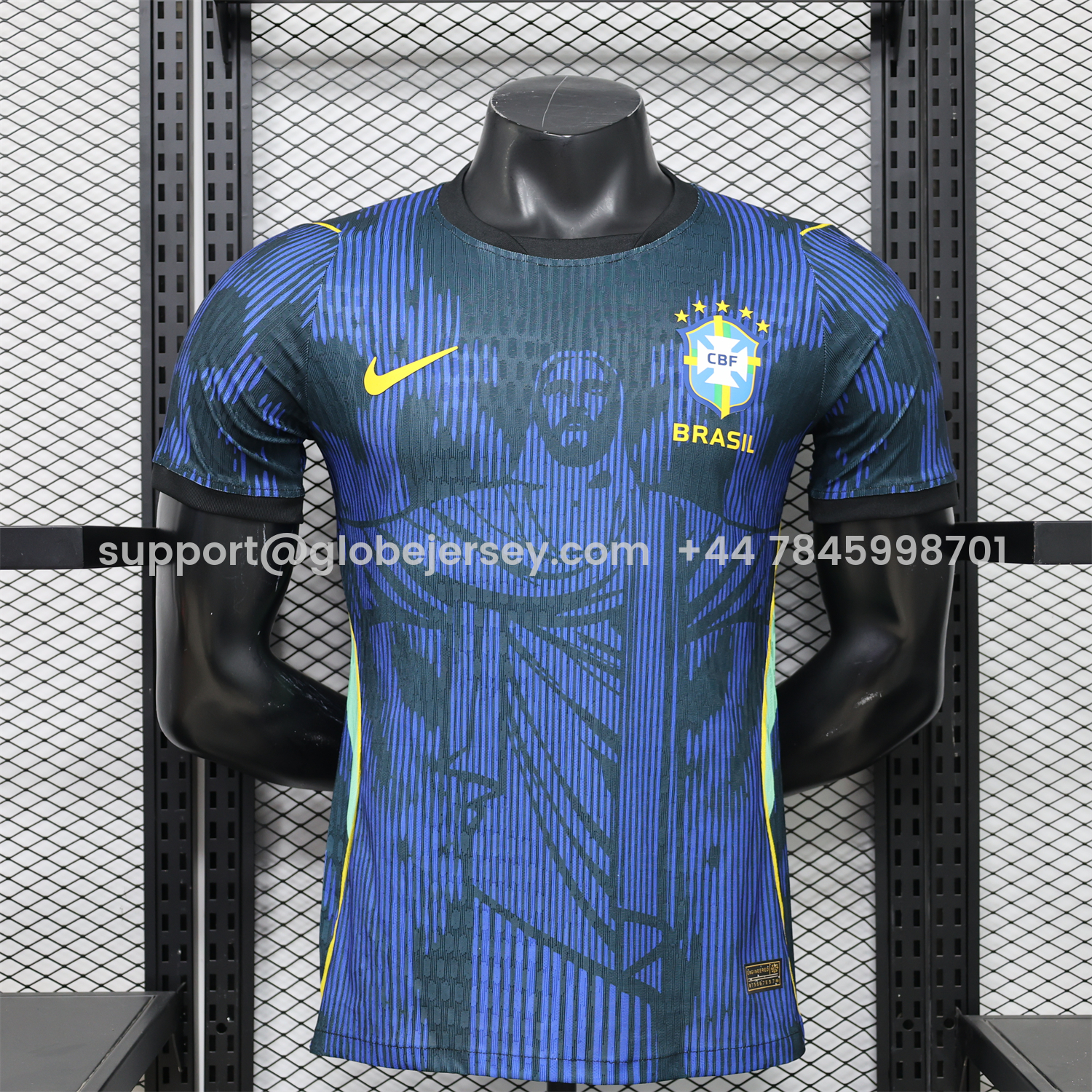 GlobeJersey-Brazil 2026 Jesus Blue Special Jersey - Player Version