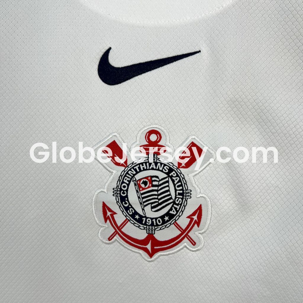 GlobeJersey-Corinthians 2025-26 Home Unsponsored Jersey - Fans Version