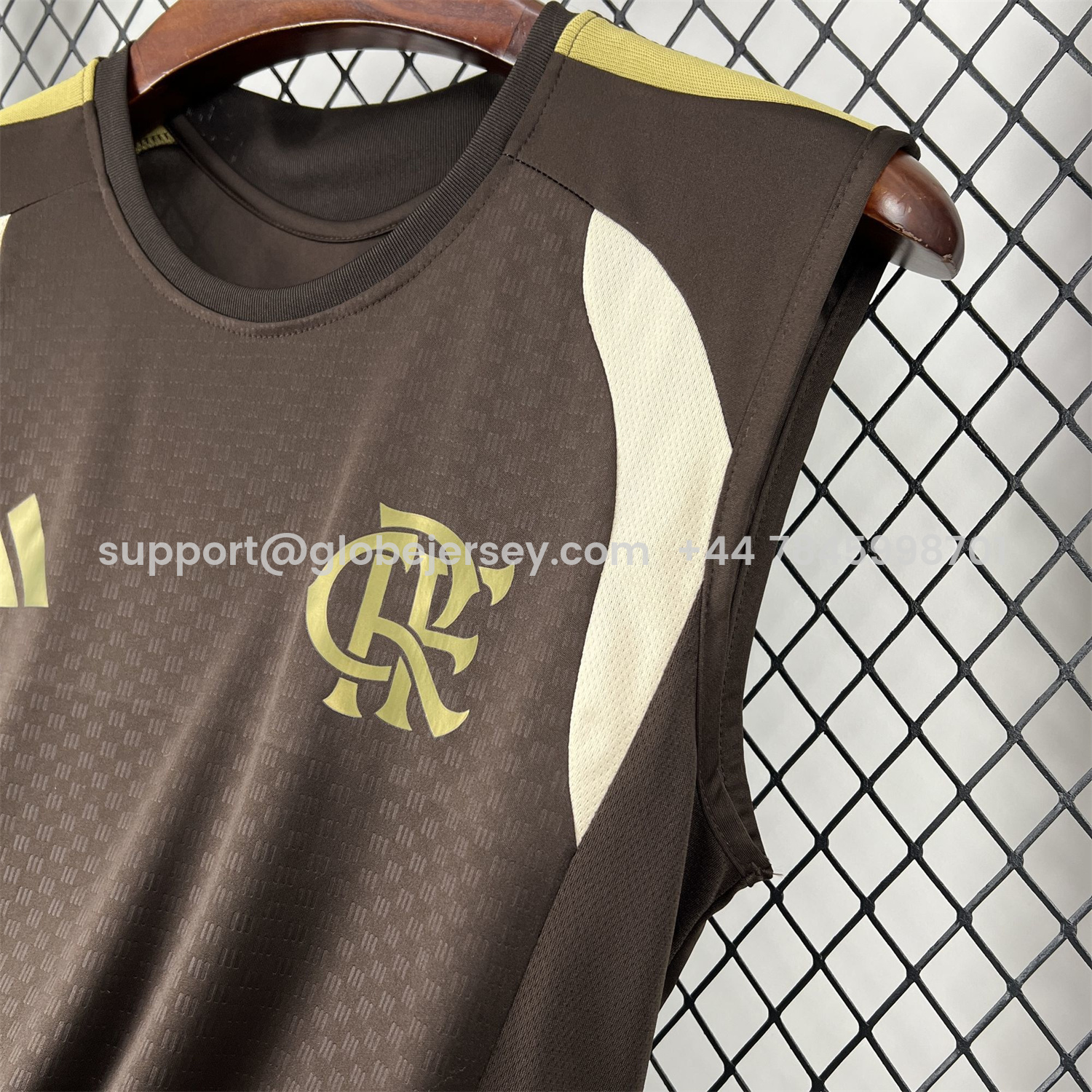 GlobeJersey-Flamengo 25-26 Brown Special Training Vest - Fans Version