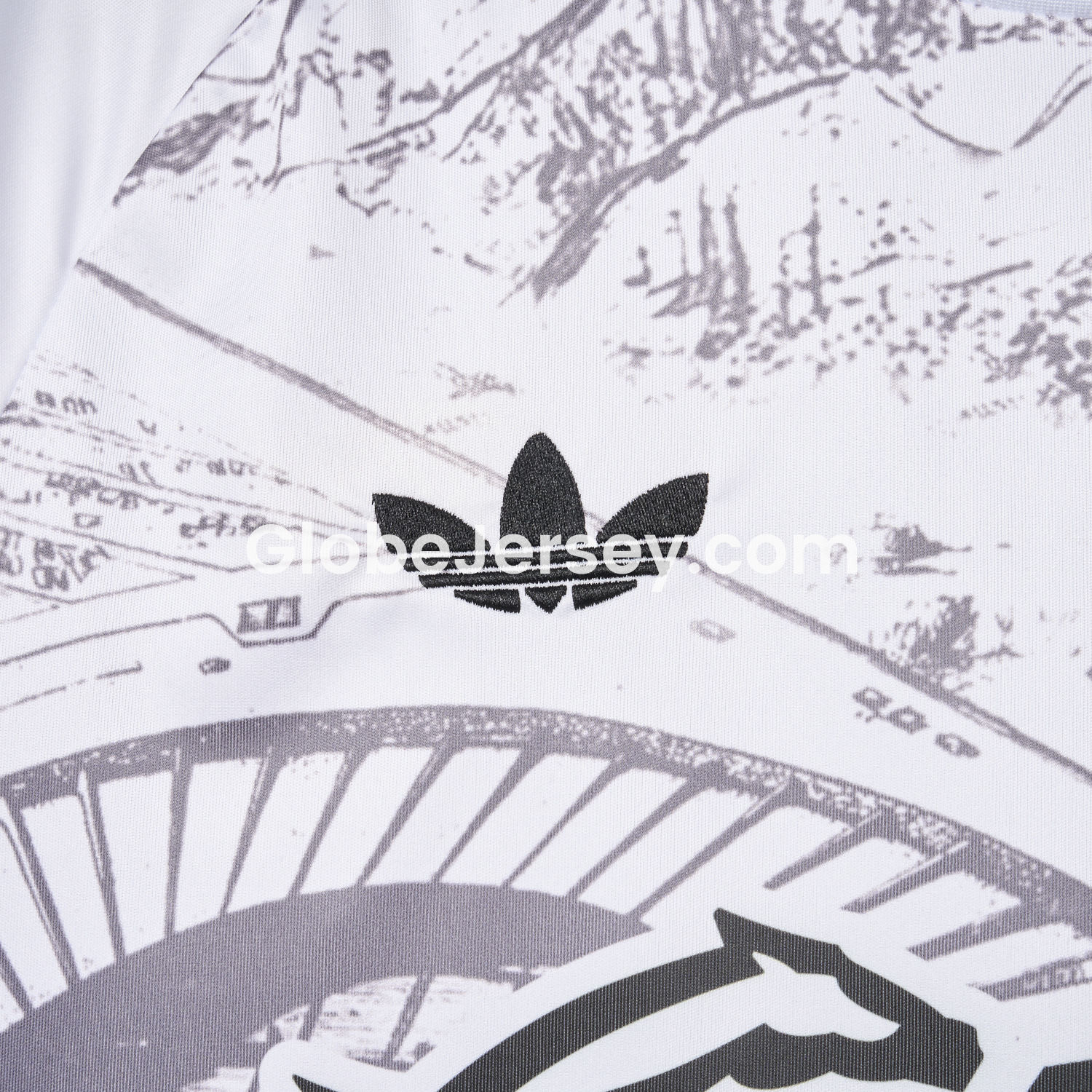 GlobeJersey-Club América 25-26 White Sketch of stadium Special Edition Jersey - Fans Version