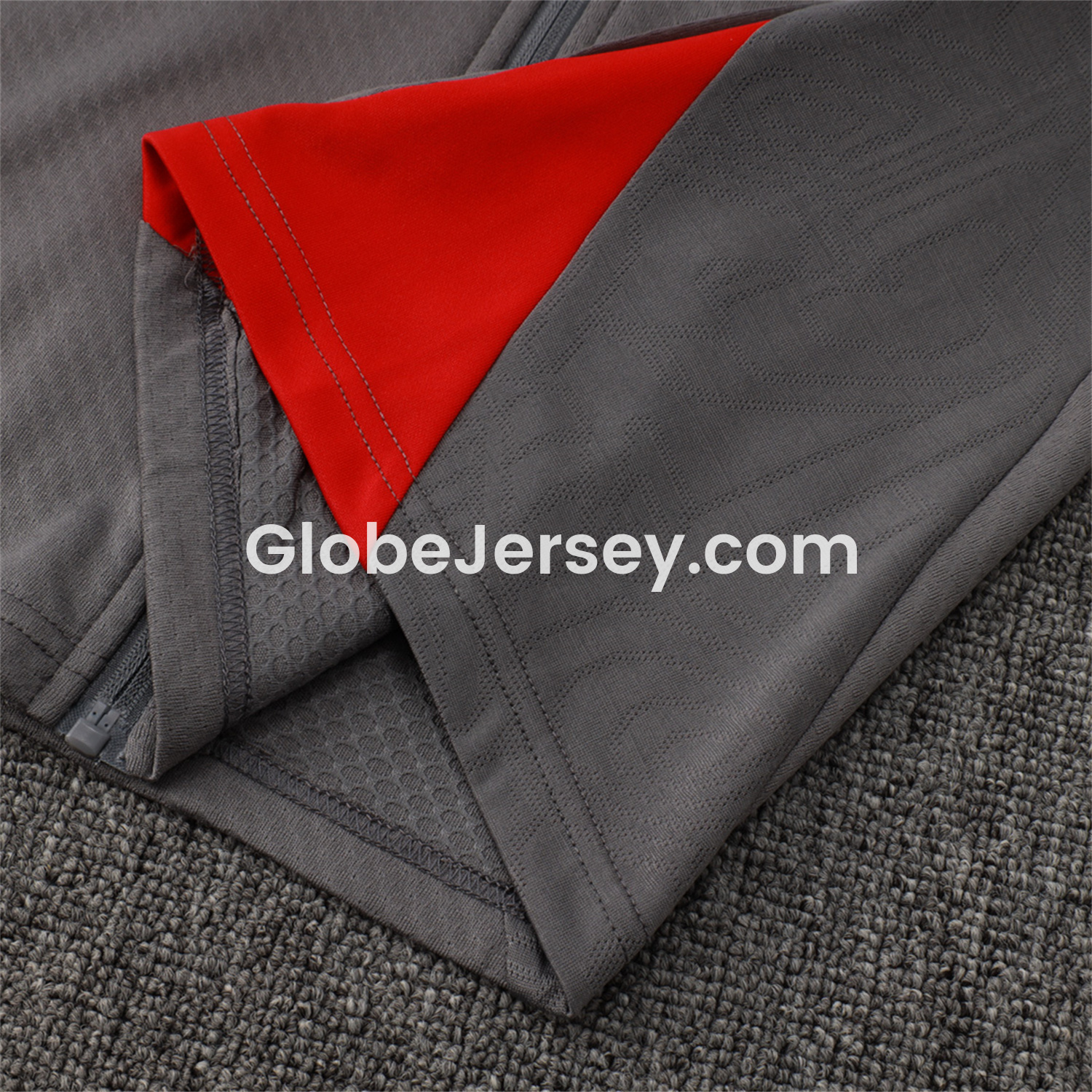 GlobeJersey-AC Milan 25-26 Jacket Training Tracksuit - Grey top & Grey Pants