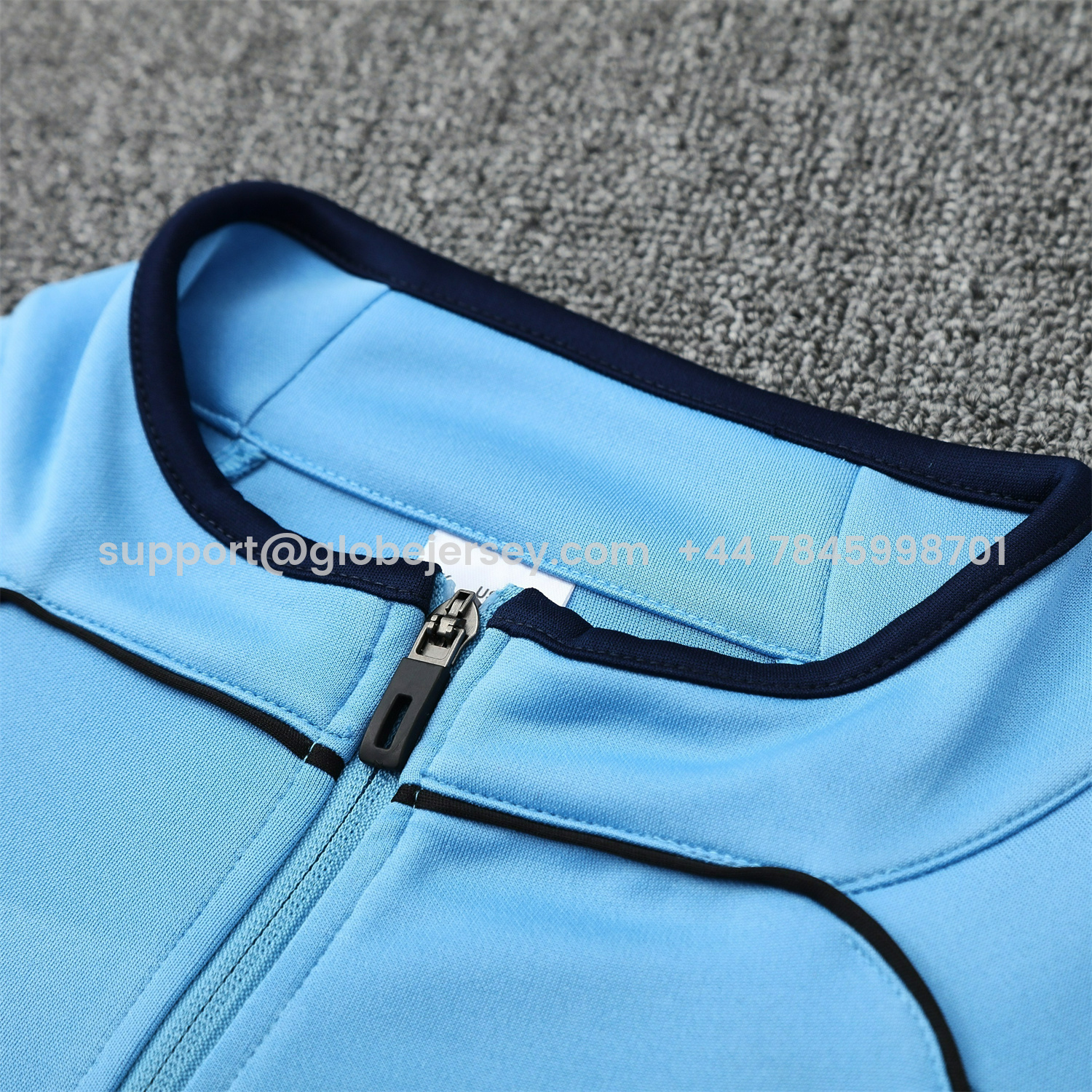 GlobeJersey-Real Madrid 25-26 Jacket Training Tracksuit - Light Blue Jackets & Deep Blue Pants