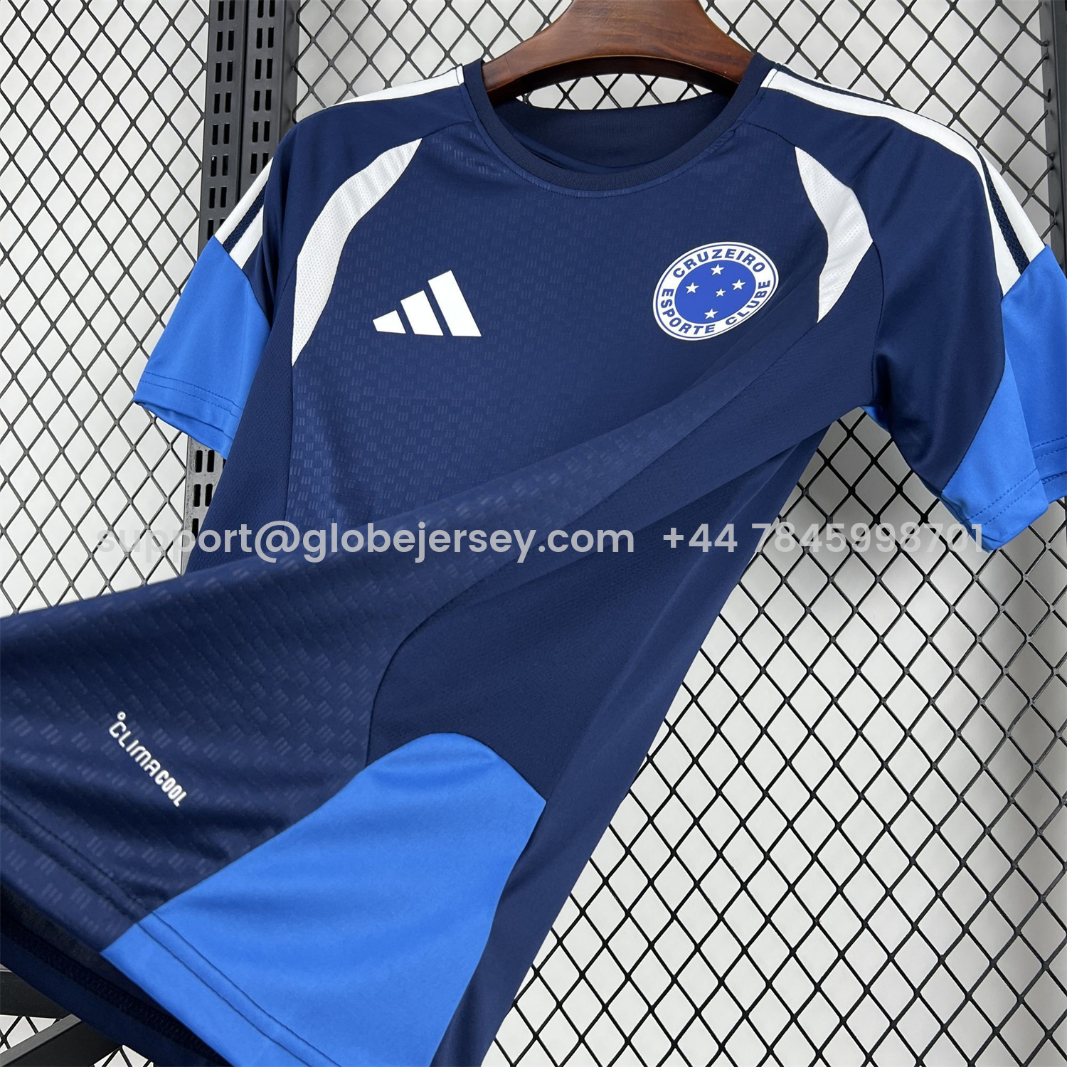 GlobeJersey-Cruzeiro 25-26 Pre-Match Dark Blue Jersey - Fans Version