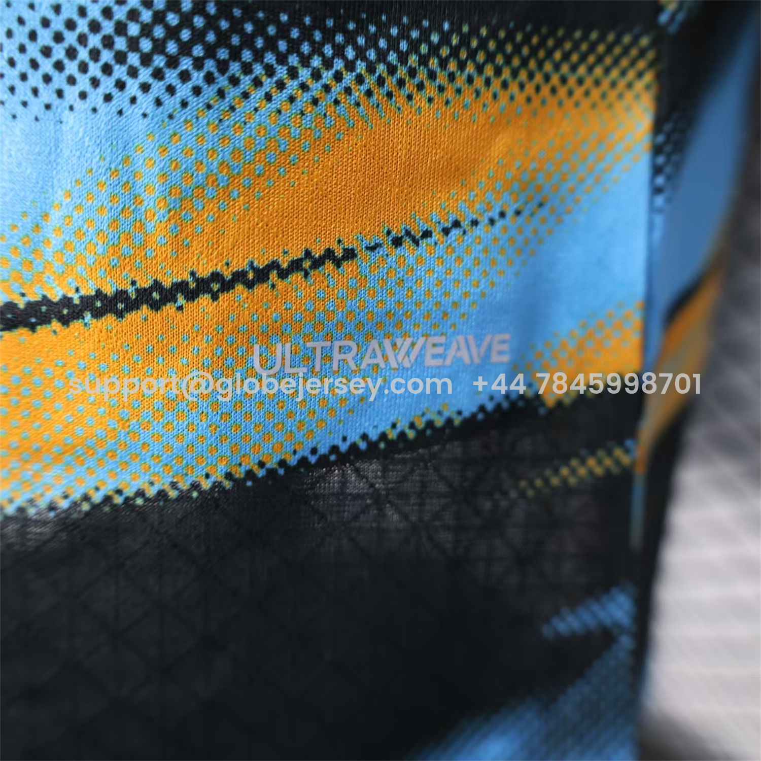 GlobeJersey-Marseille 25-26 Blue Orange Gradient Training Jersey - Player Version