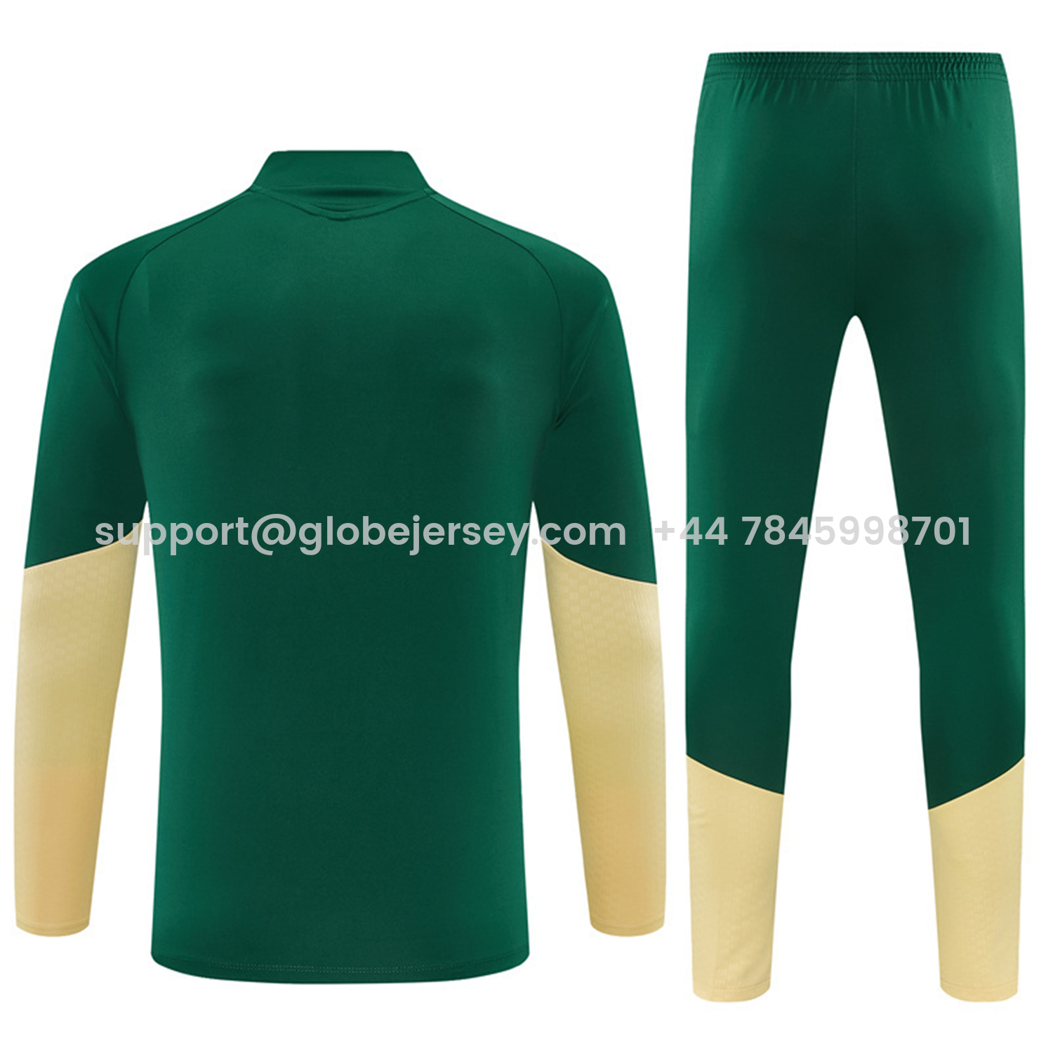 GlobeJersey-Real Madrid 26-27 Kids Long Sleeves Training Set - Green Top And Green Pants