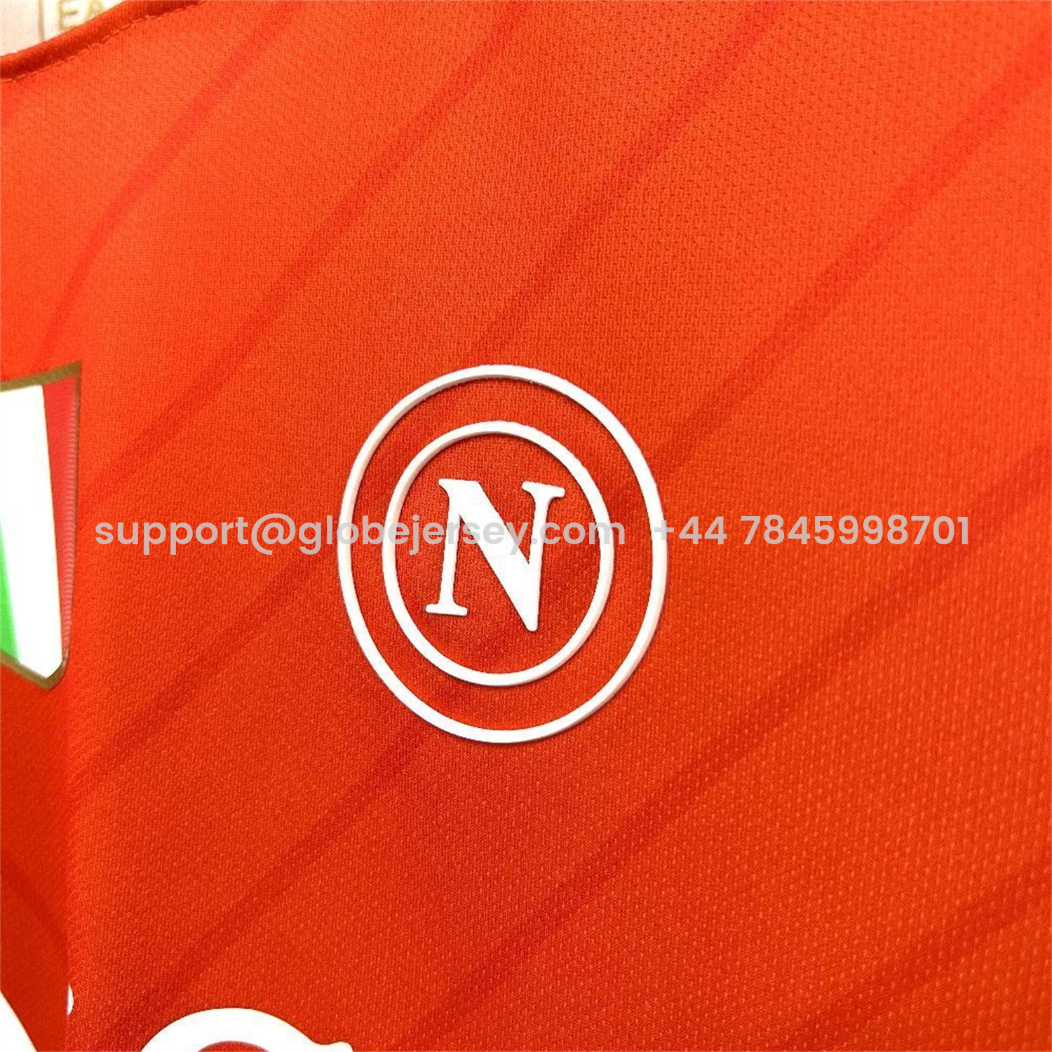 GlobeJersey-Napoli 25-26 Goalkeeper Orange Jersey - Fans Version