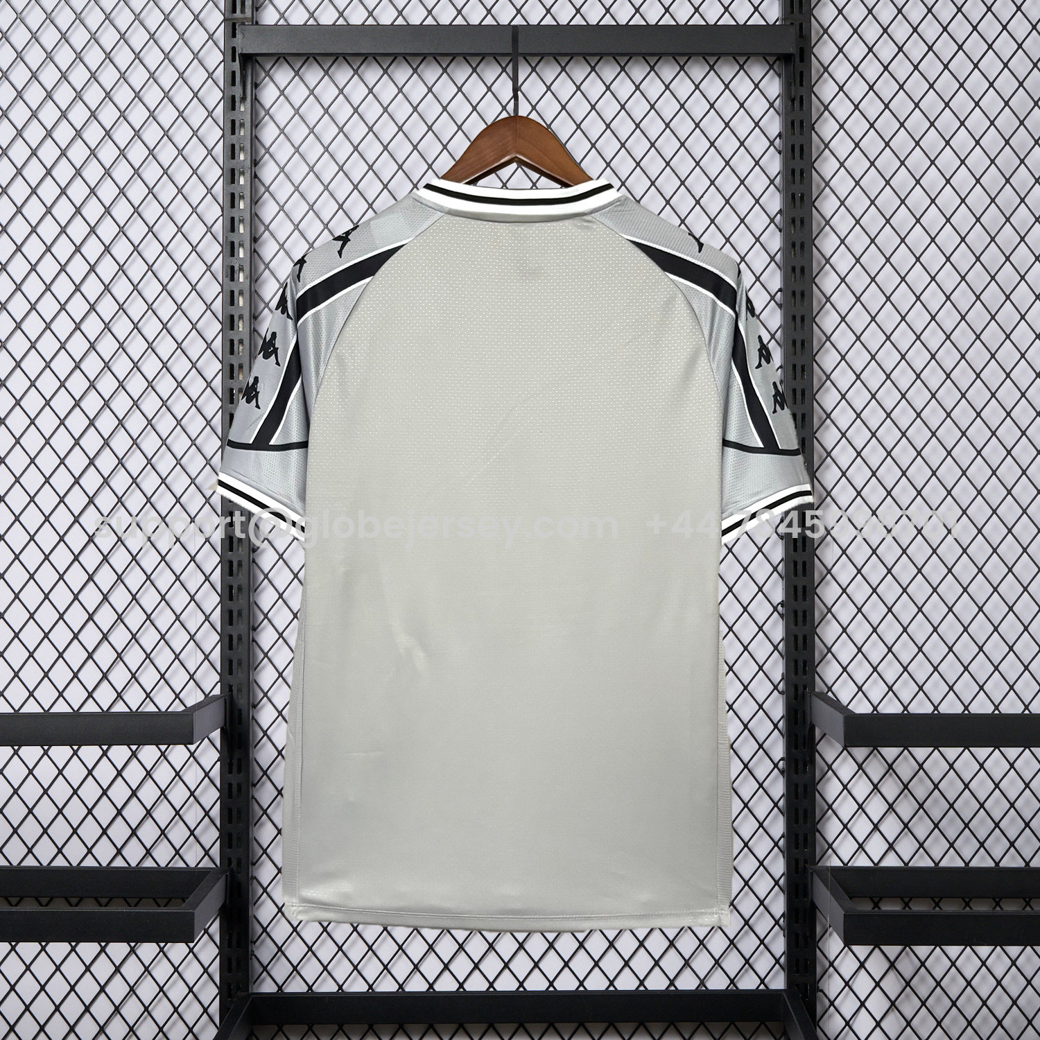 GlobeJersey-Vasco da Gama 25-26 Grey Pre-Match Jersey - Fans Version