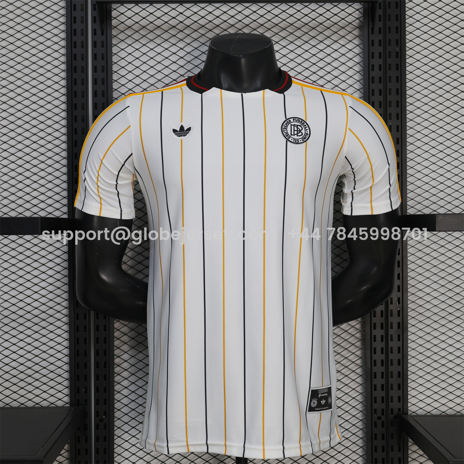 GlobeJersey-Germany 2026 Terrace Icon Retro Casual Style White Jersey - Player Version