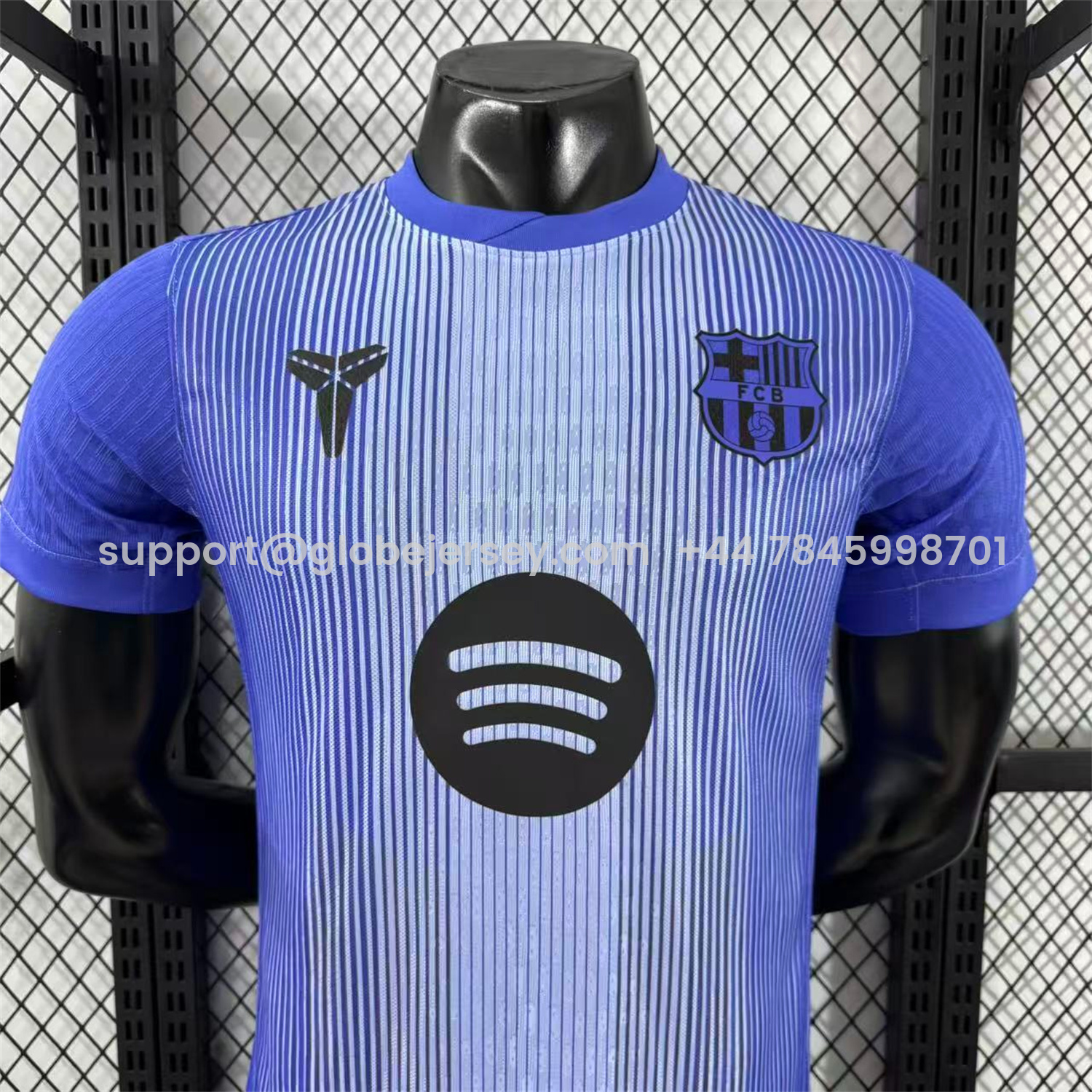 GlobeJersey-Barcelona 25-26 Purple Gradient Pre-Match Training Jersey - Player Version