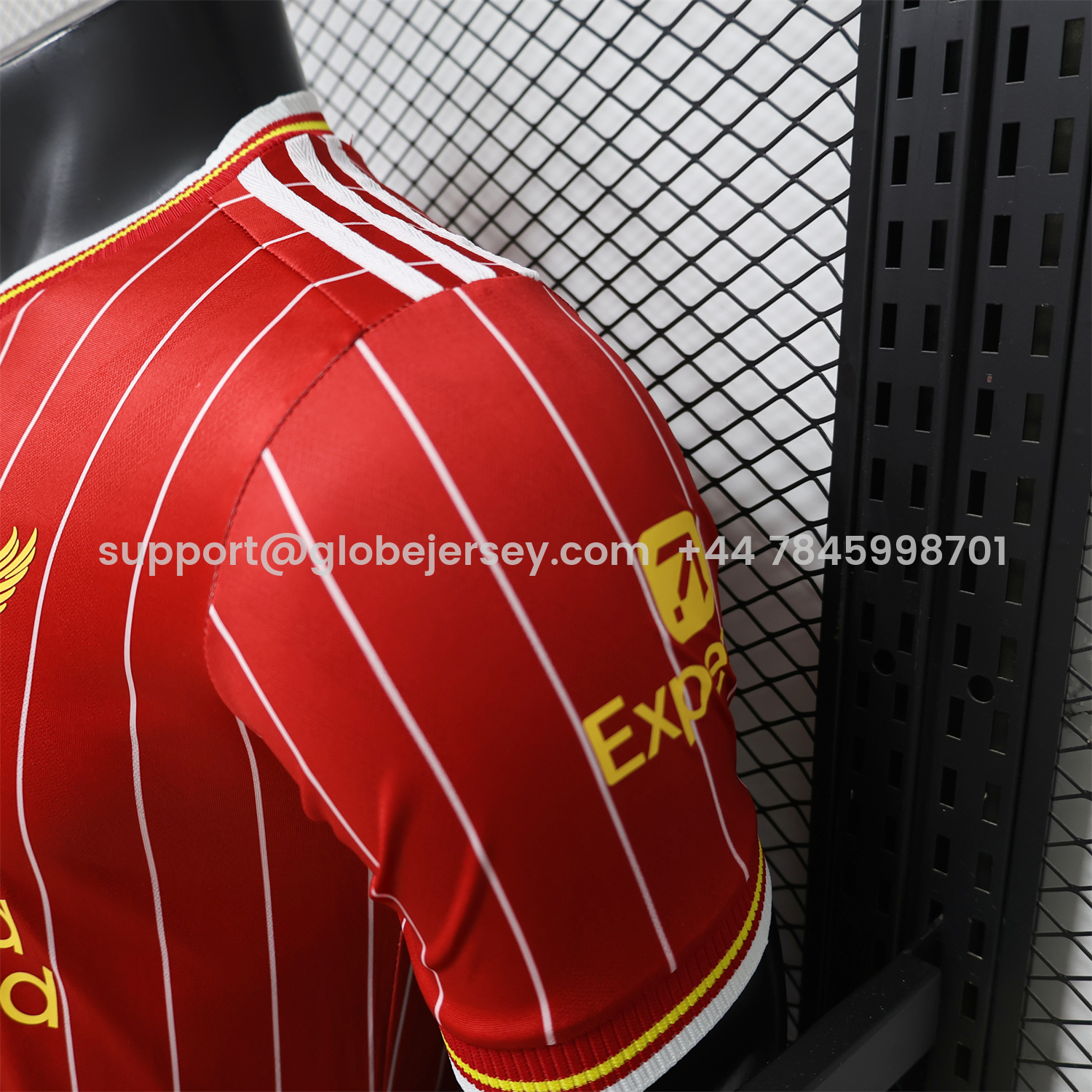 GlobeJersey-Liver.pool 26-27 Terrace Icon Retro Casual Style Red Jersey - Player Version