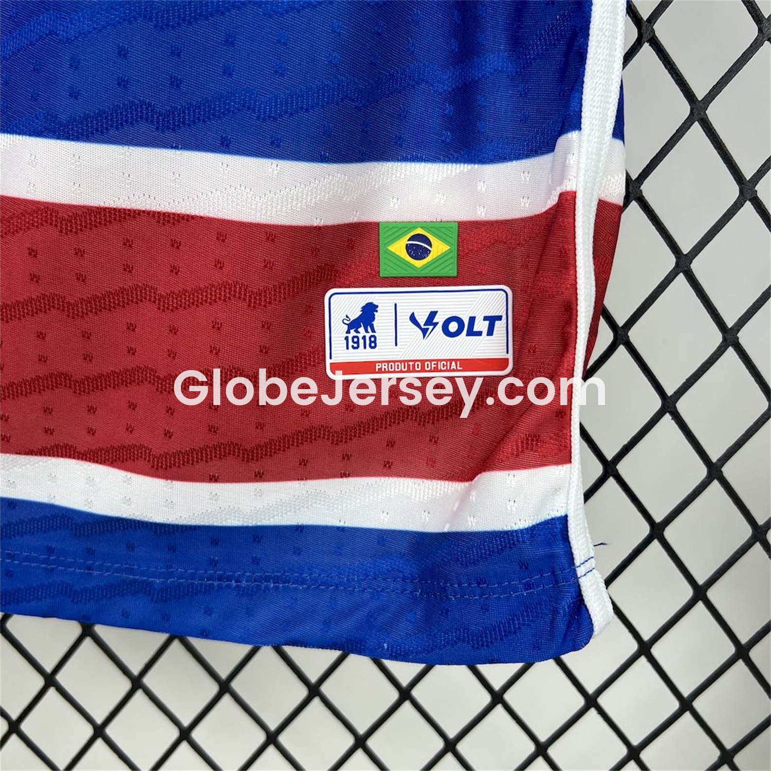 GlobeJersey-Fortaleza 25-26 Home Red Blue Stripes Jersey - Fans Version