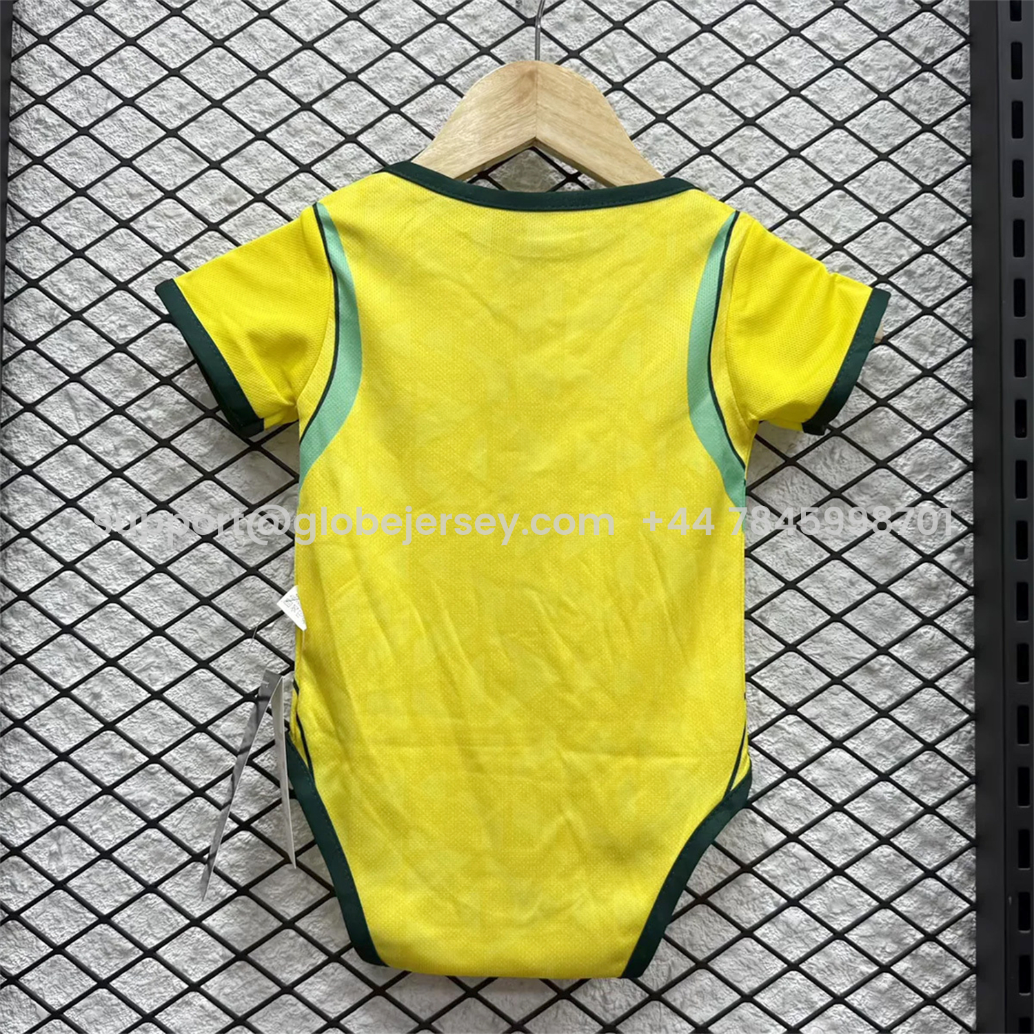 GlobeJersey-Brazil 2026 Home Baby Crawling Suit
