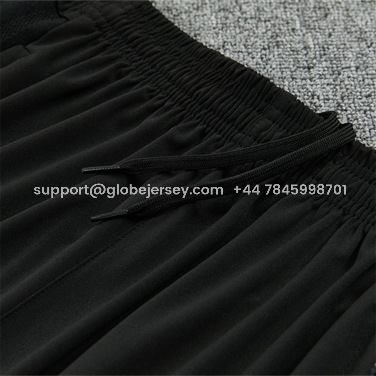 GlobeJersey-Real Madrid 26-27 Kids Long Sleeves Training Set - Pure Black Top And Pants