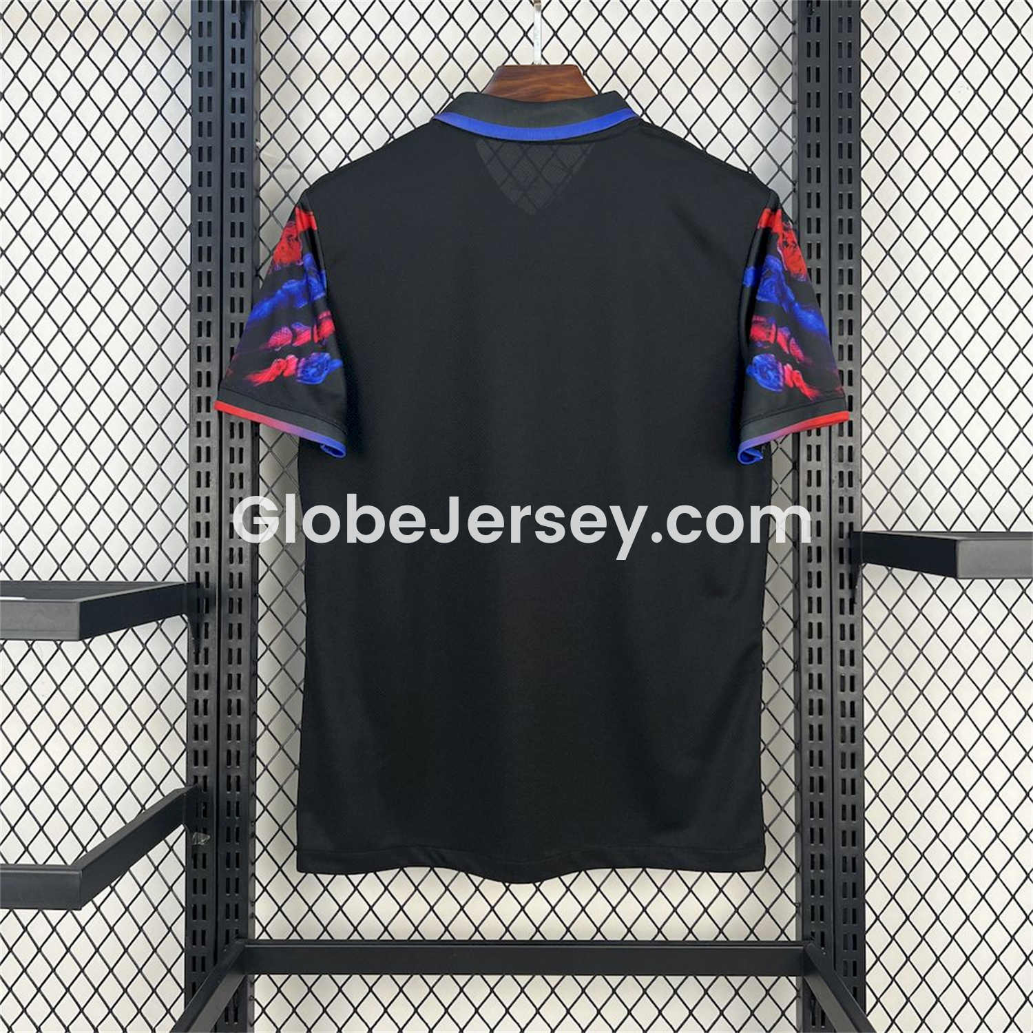 GlobeJersey-Barcelona 25-26 Red & Blue Palm Black Jersey - Fans Version