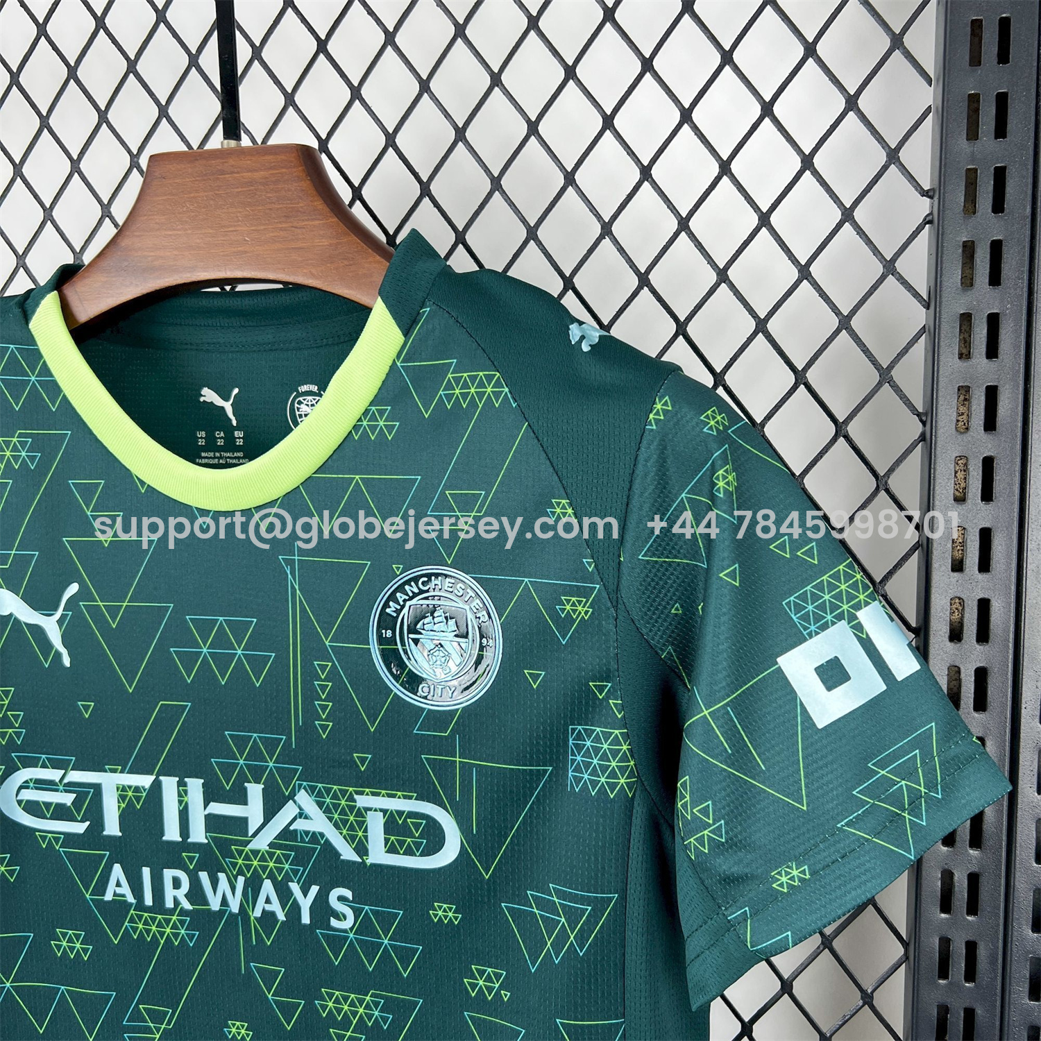 GlobeJersey-Manchester City 25-26 Fourth Green Kids Kit
