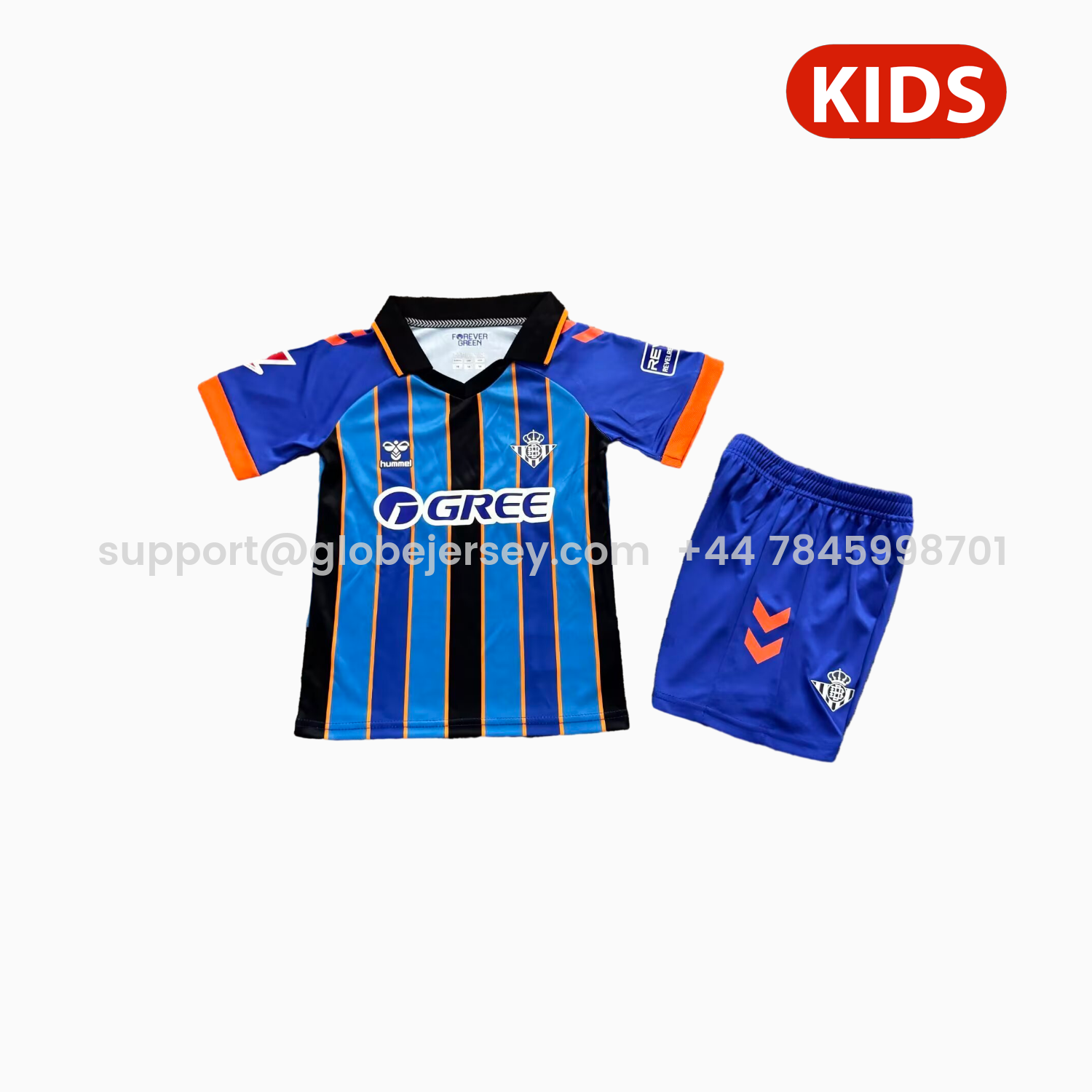 GlobeJersey-Real Betis 25-26 Goalkeeper Blue Kids Kit