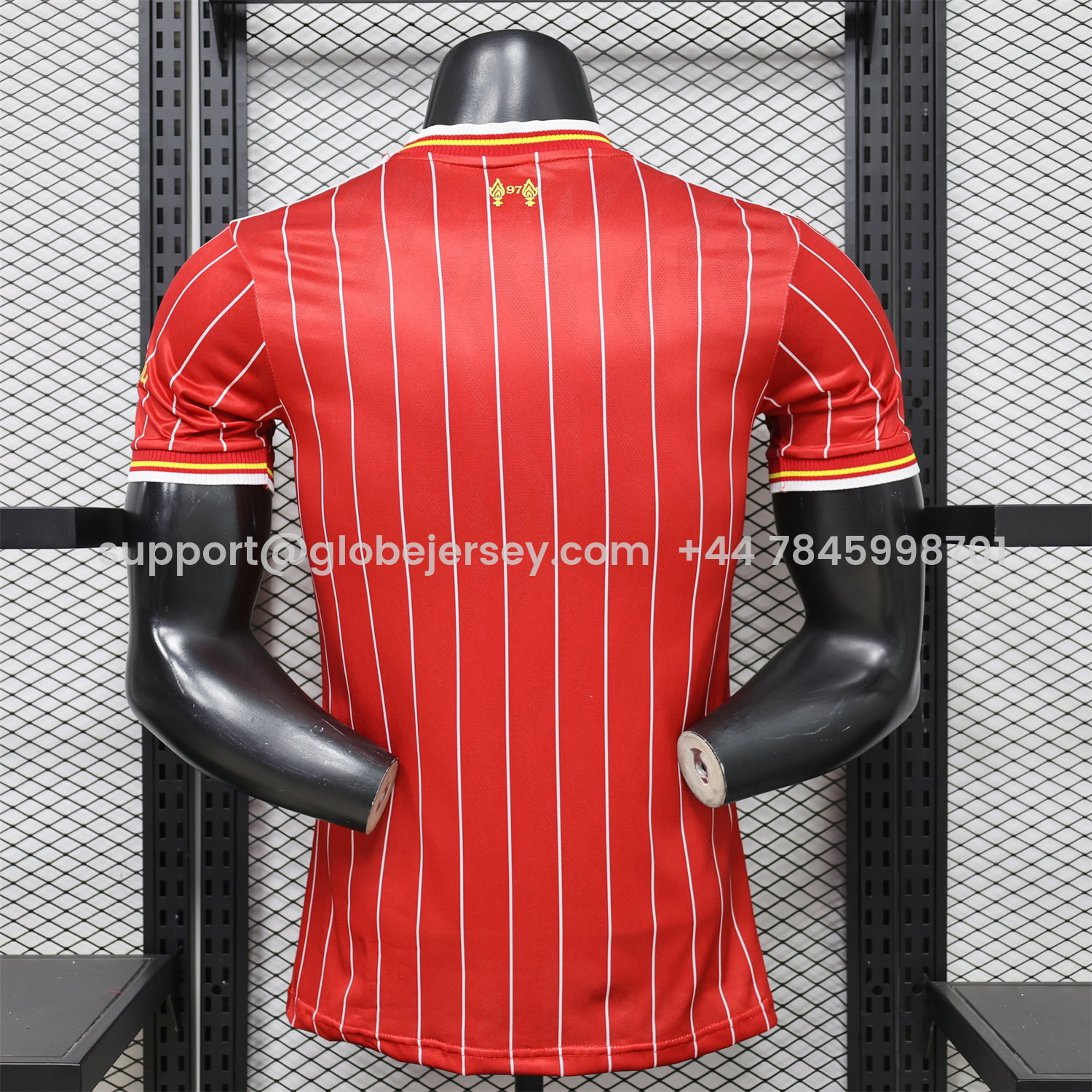 GlobeJersey-Liver.pool 26-27 Terrace Icon Retro Casual Style Red Jersey - Player Version