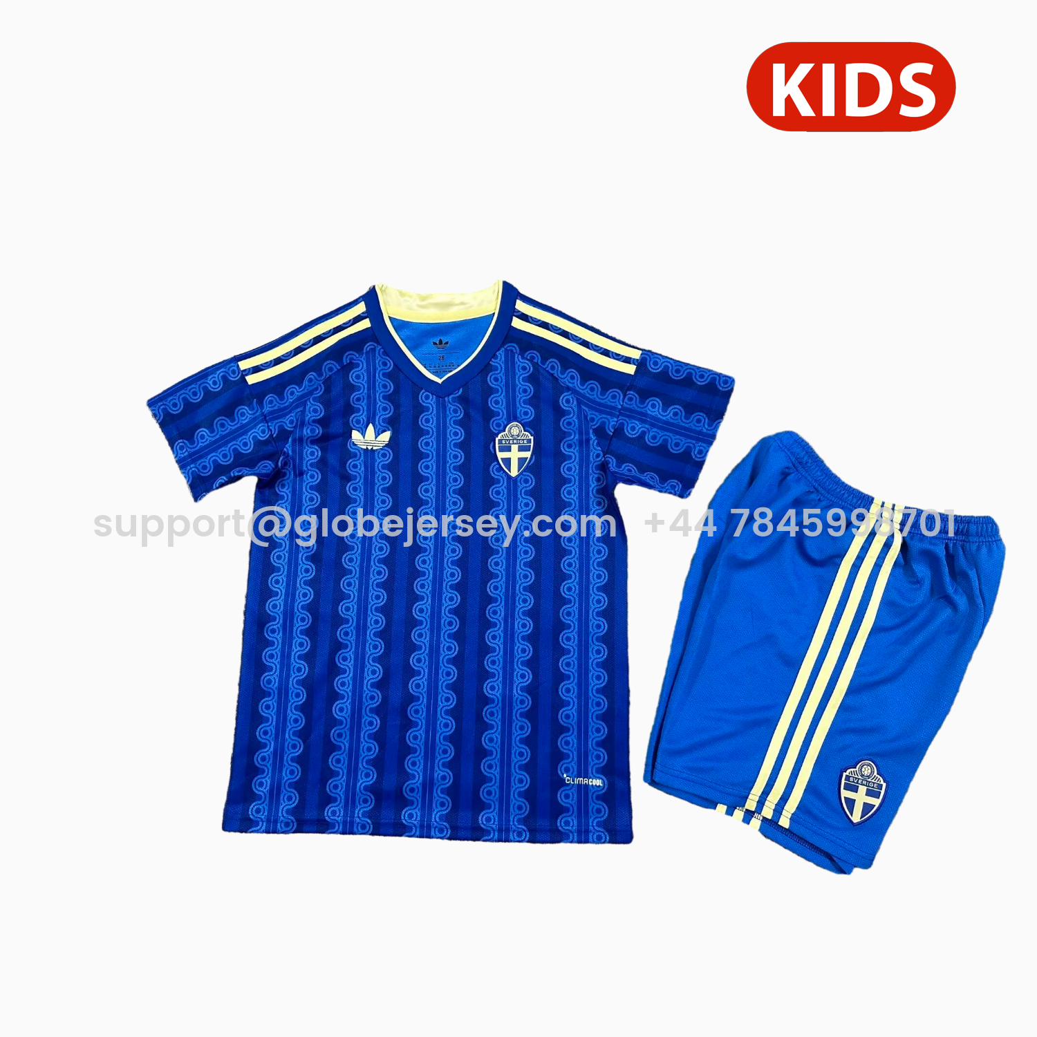 GlobeJersey-Sweden 2026 Away Kids Kit