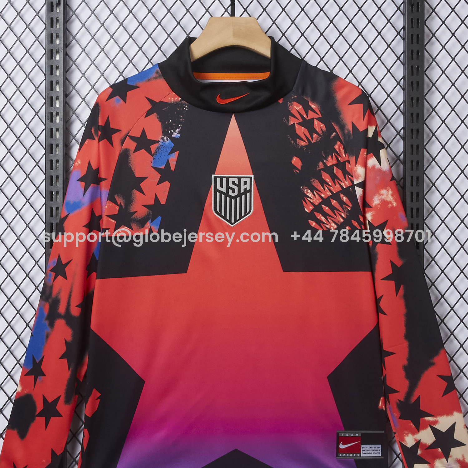 GlobeJersey-United States USA 2026 Hollywood Goalkeeper Special Long Sleeves Jersey - Fans Version
