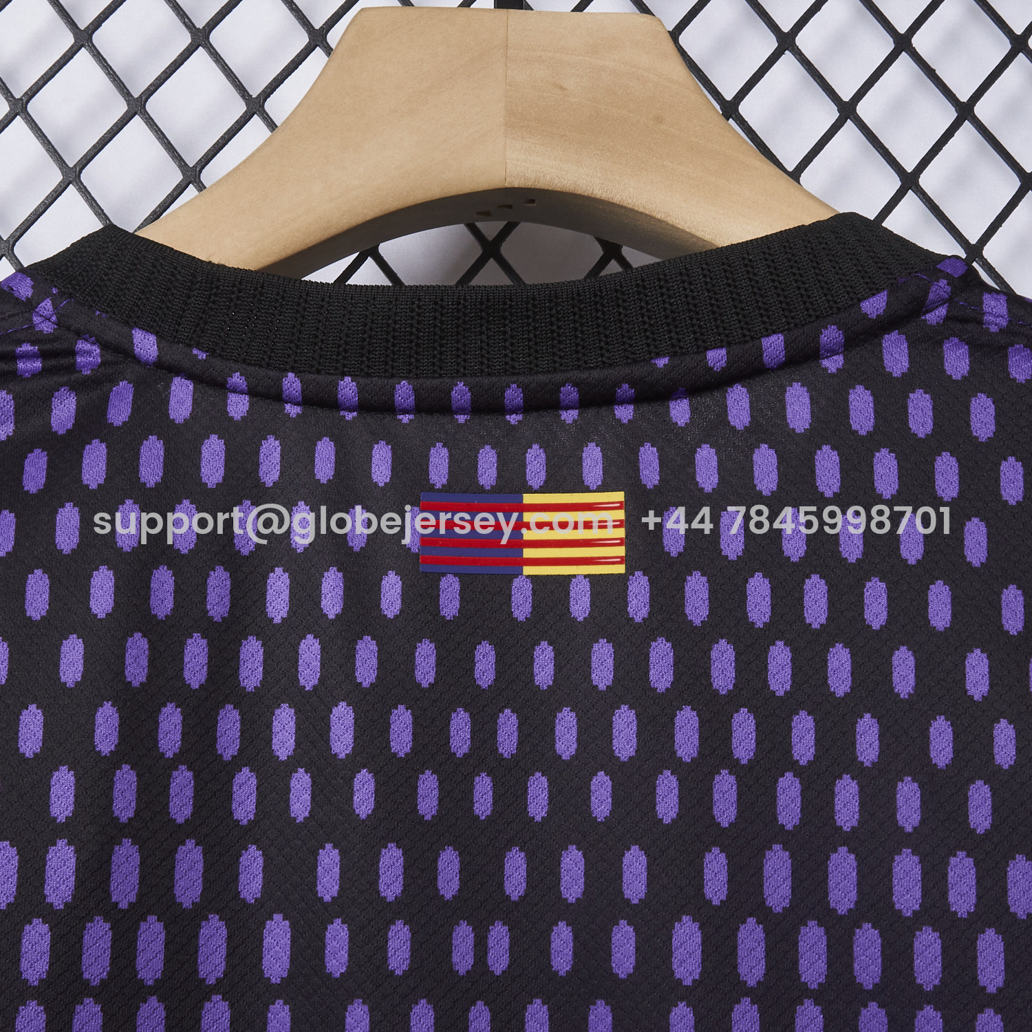 GlobeJersey-Barcelona 26-27 Away Purple-Black Gradient Jersey - Fans Version