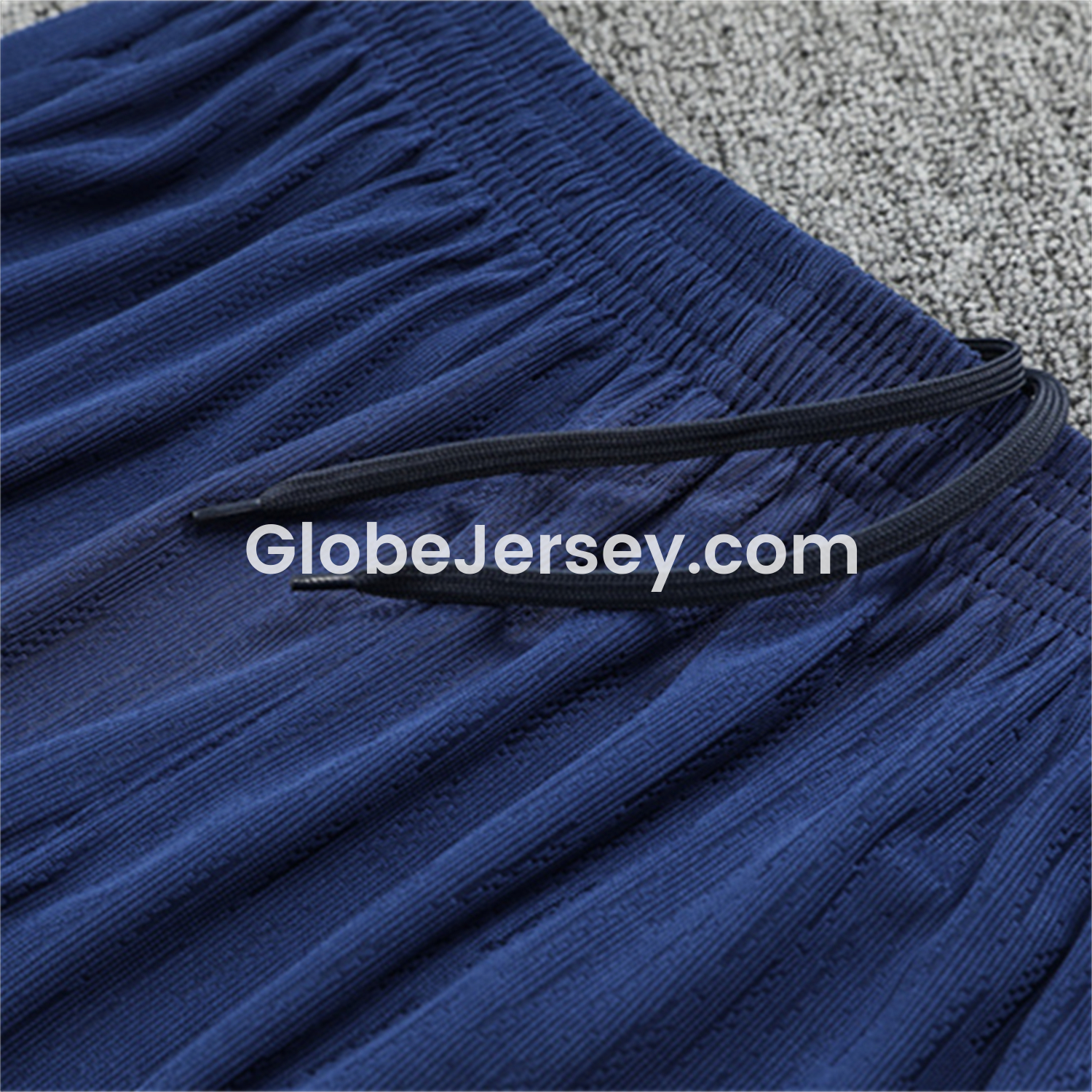 GlobeJersey-Barcelona 25-26 Kids Long Sleeve Training Set - Player Version - Light Yellow Top and Blue Pants