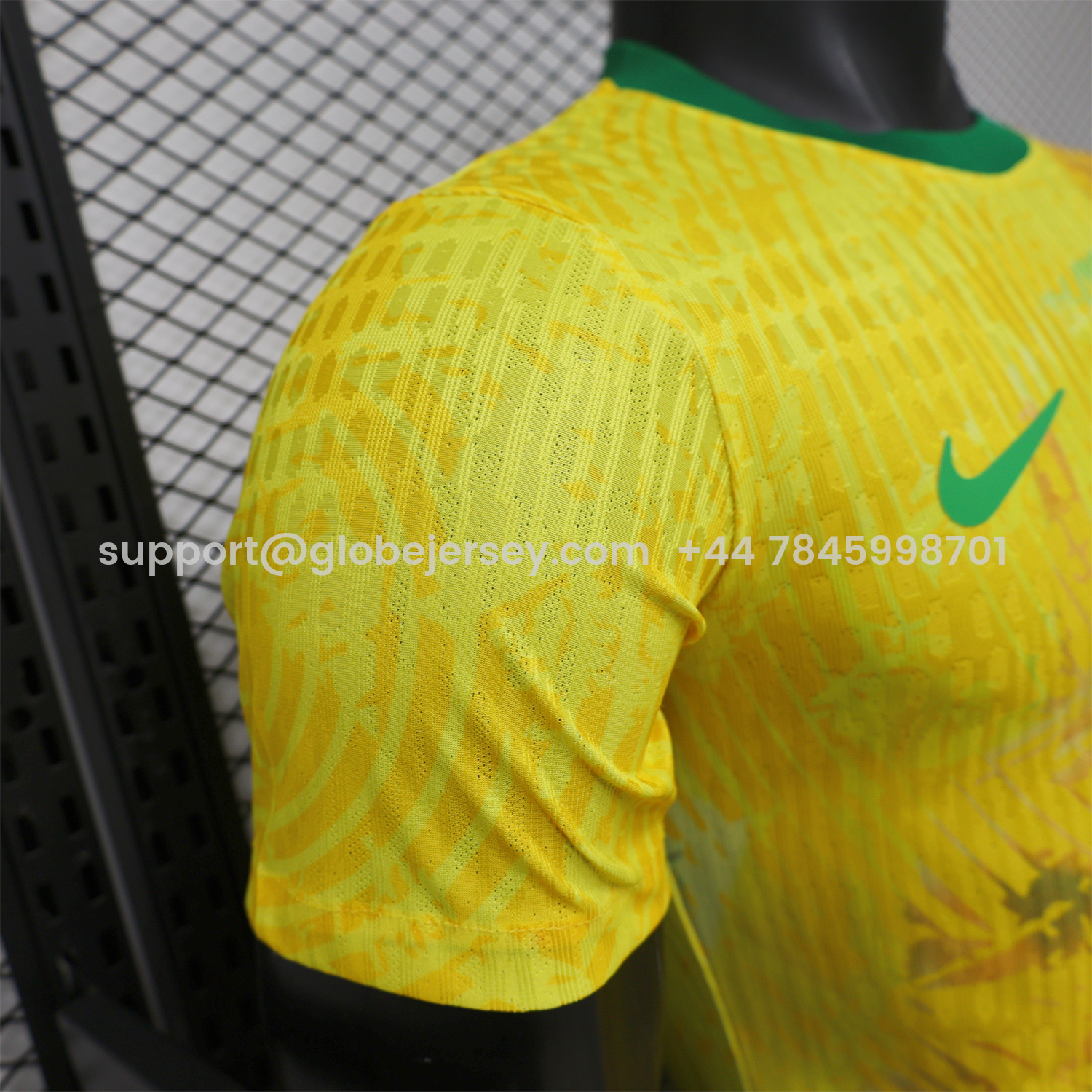 GlobeJersey-Brazil 2026 Yellow Waves Special Jersey - Player Version