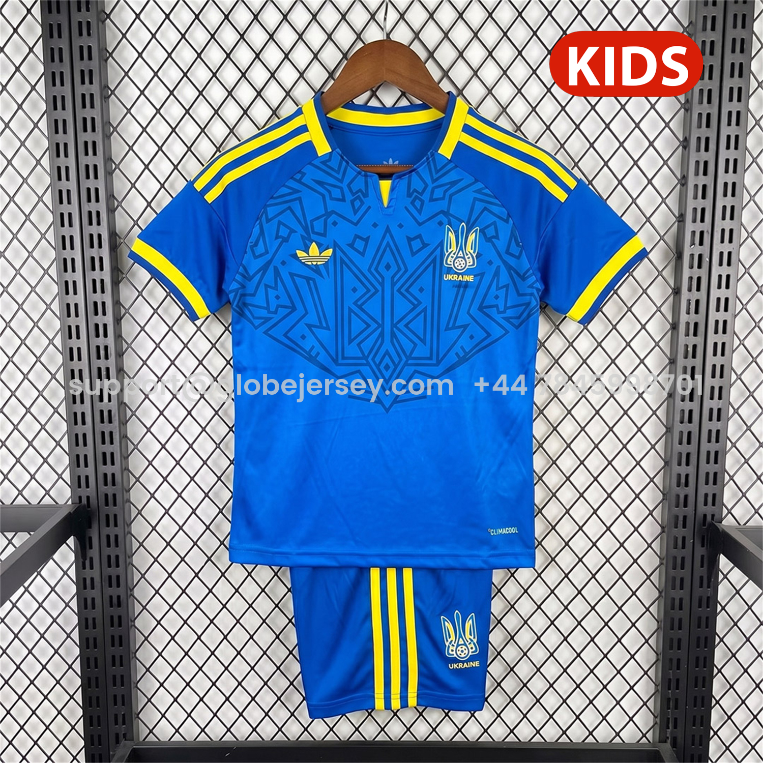 GlobeJersey-Ukraine 2026 Away Kids Kit
