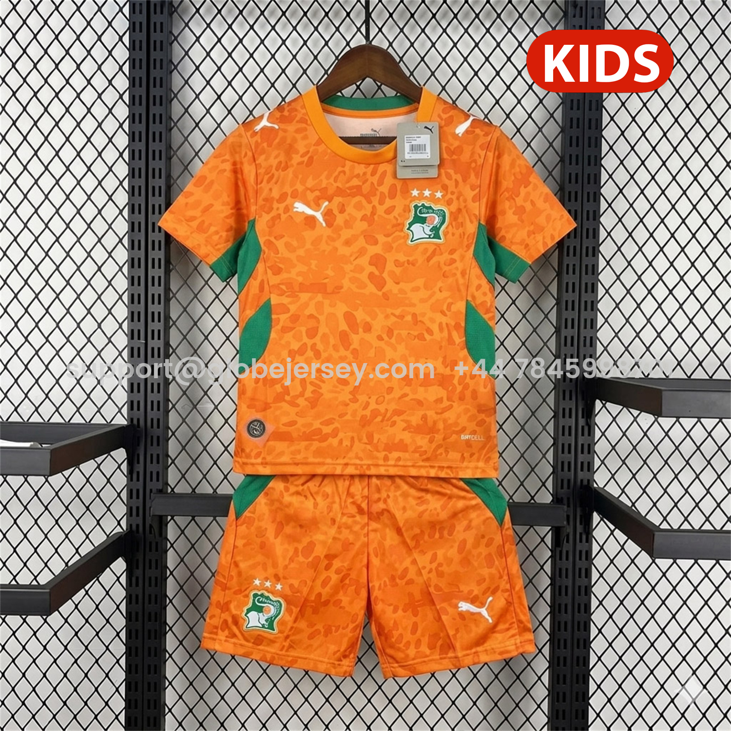 GlobeJersey-Ivory Coast 2026 Home Kids Kit