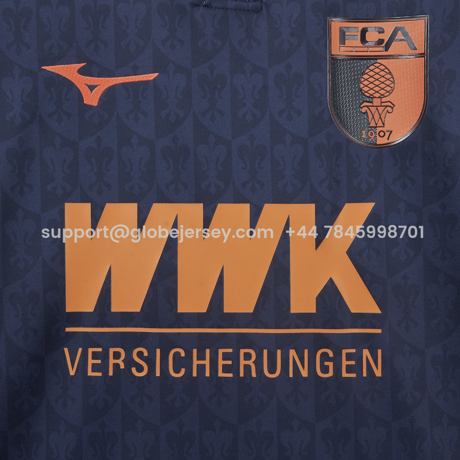 GlobeJersey-Augsburg 25-26 Blue Goalkeeper Jersey - Fans Version