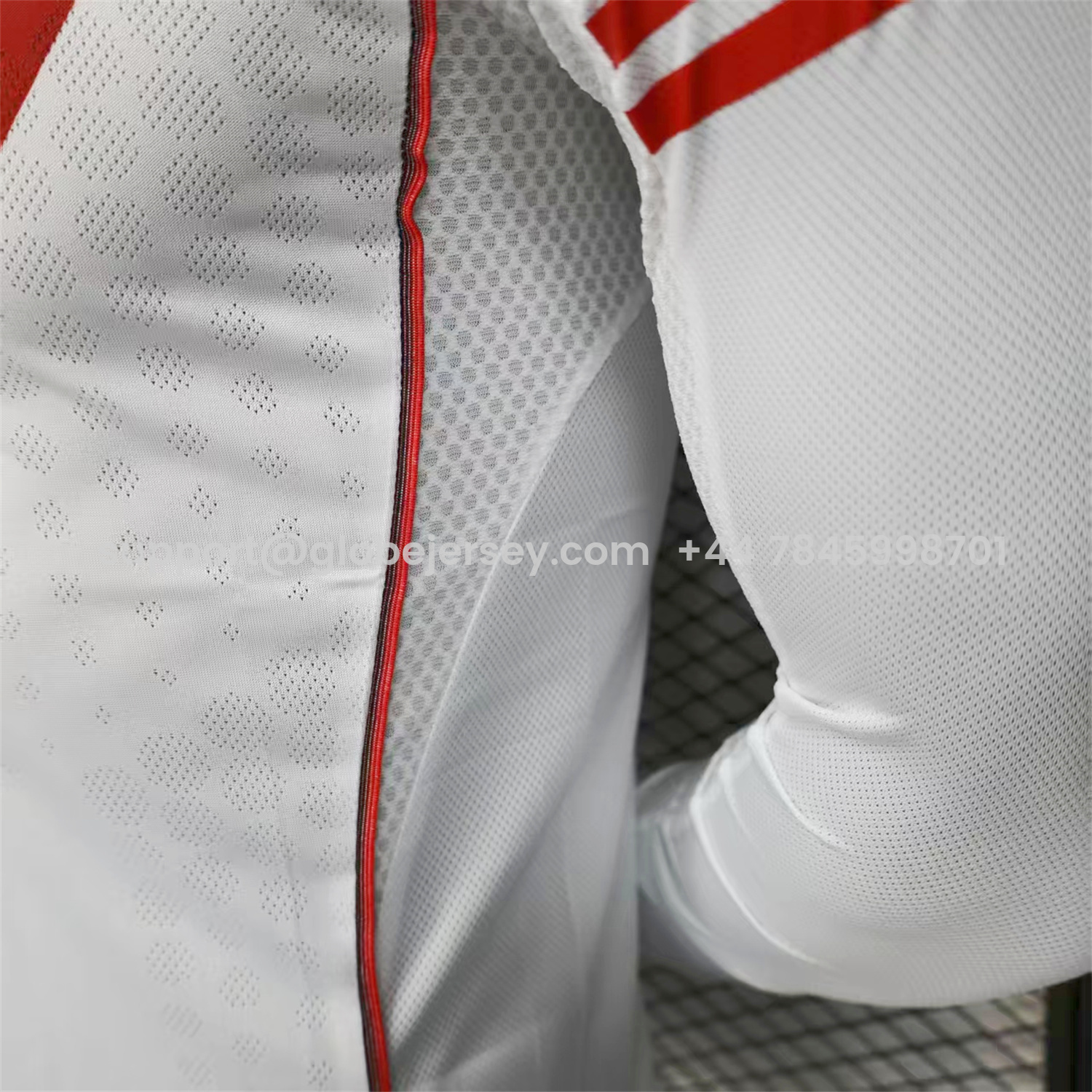 GlobeJersey-River Plate 25-26 Home Unsponsored Long Sleeves Jersey - Player Version
