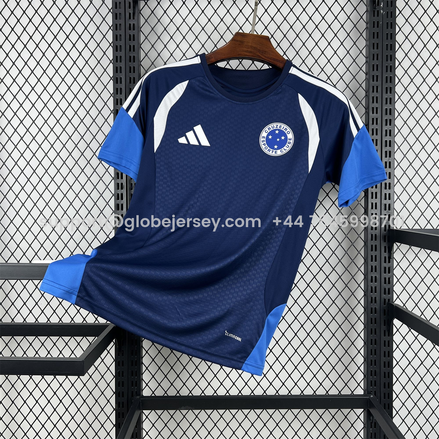 GlobeJersey-Cruzeiro 25-26 Pre-Match Dark Blue Jersey - Fans Version