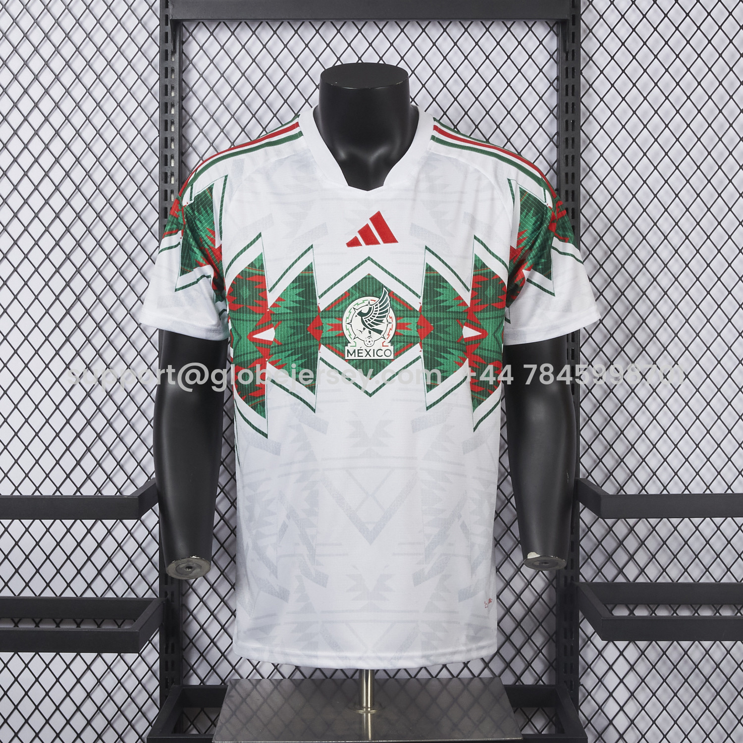 GlobeJersey-Mexico 2026 White And Green Special Jersey - Player Version