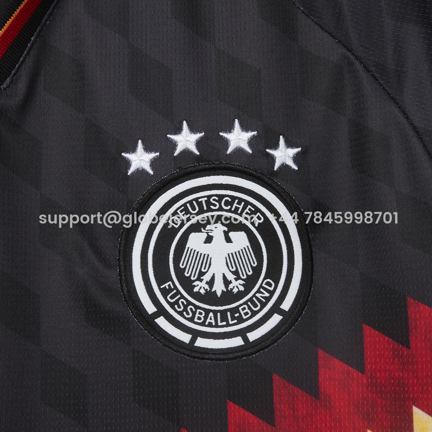 GlobeJersey-Germany 2026 Black V-Shaped Design Special Jersey - Fans Version
