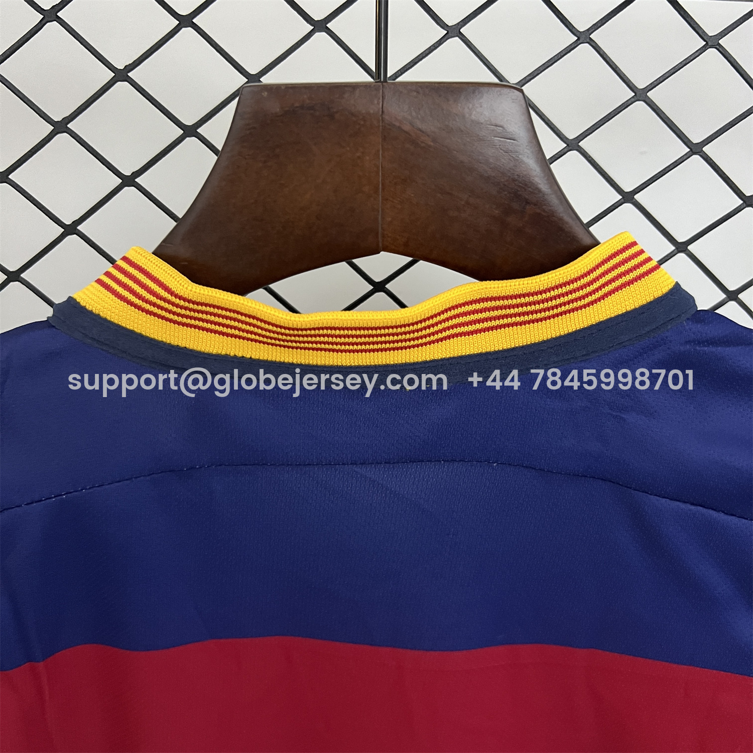 GlobeJersey-Retro Barcelona 2015-16 Home Kids Kit