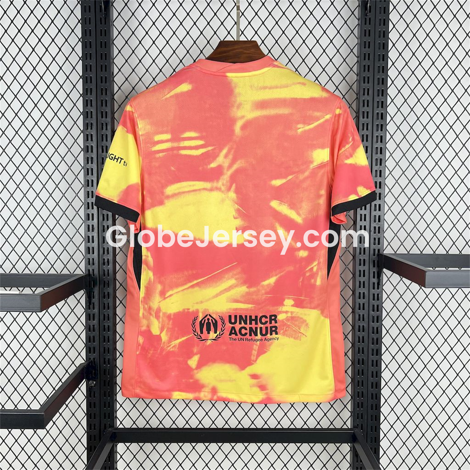 GlobeJersey-Barcelona 25-26 Yellow and Orange Camouflage Jersey - Fans Version