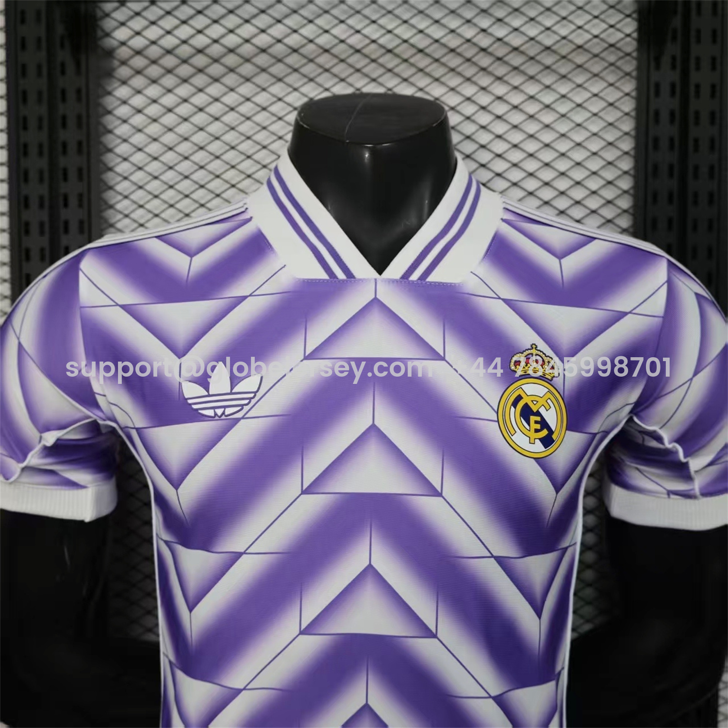 GlobeJersey-Real Madrid 25-26 Refracted Purple Light White Special Jersey - Player Version