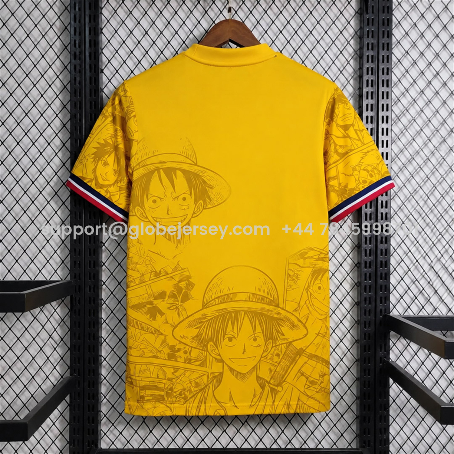 GlobeJersey-Japan 2026 Red Shirt Luffy Yellow Blue Special Jersey - Fans Version