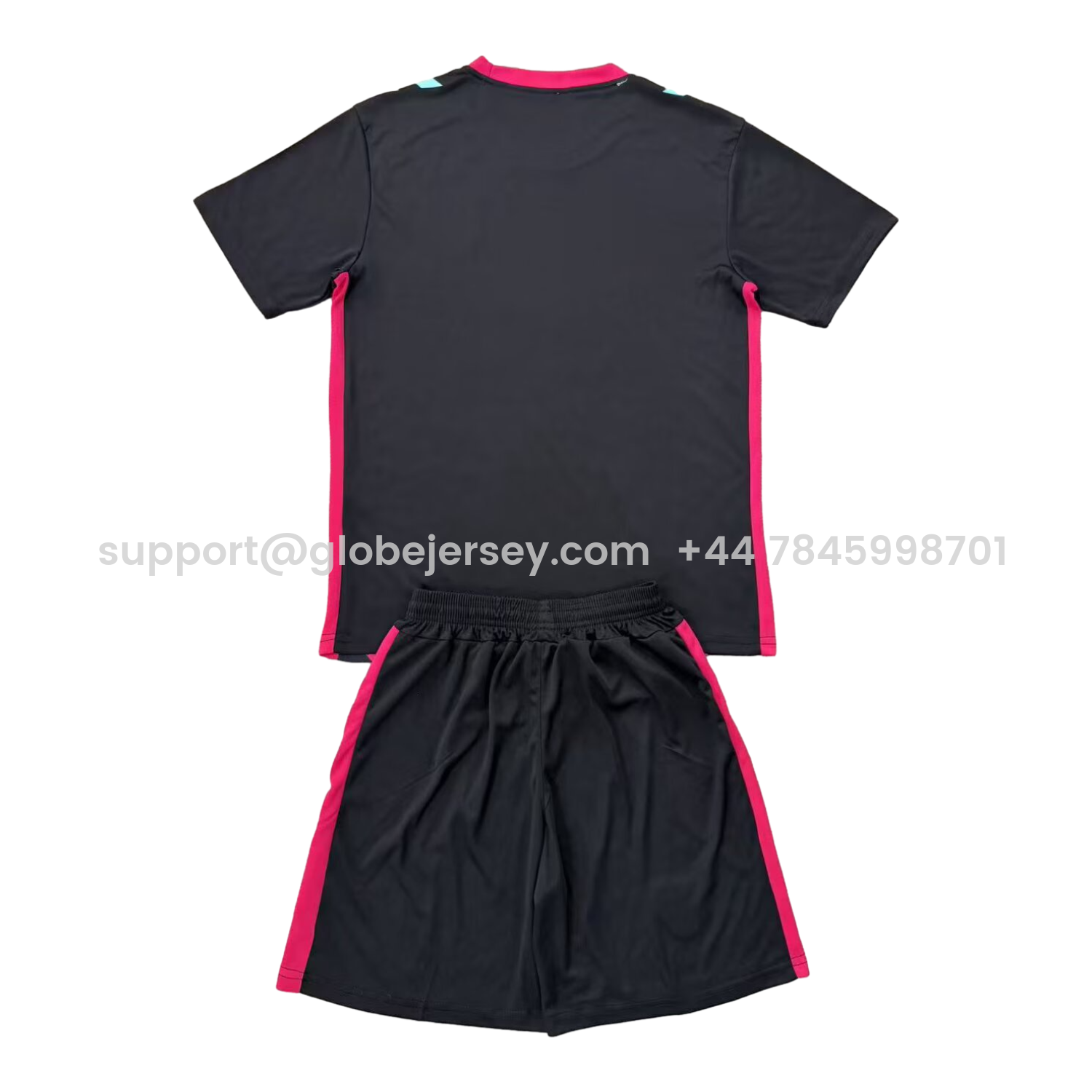 GlobeJersey-Sunderland 25-26 Goalkeeper Black And Pink Kids Kit